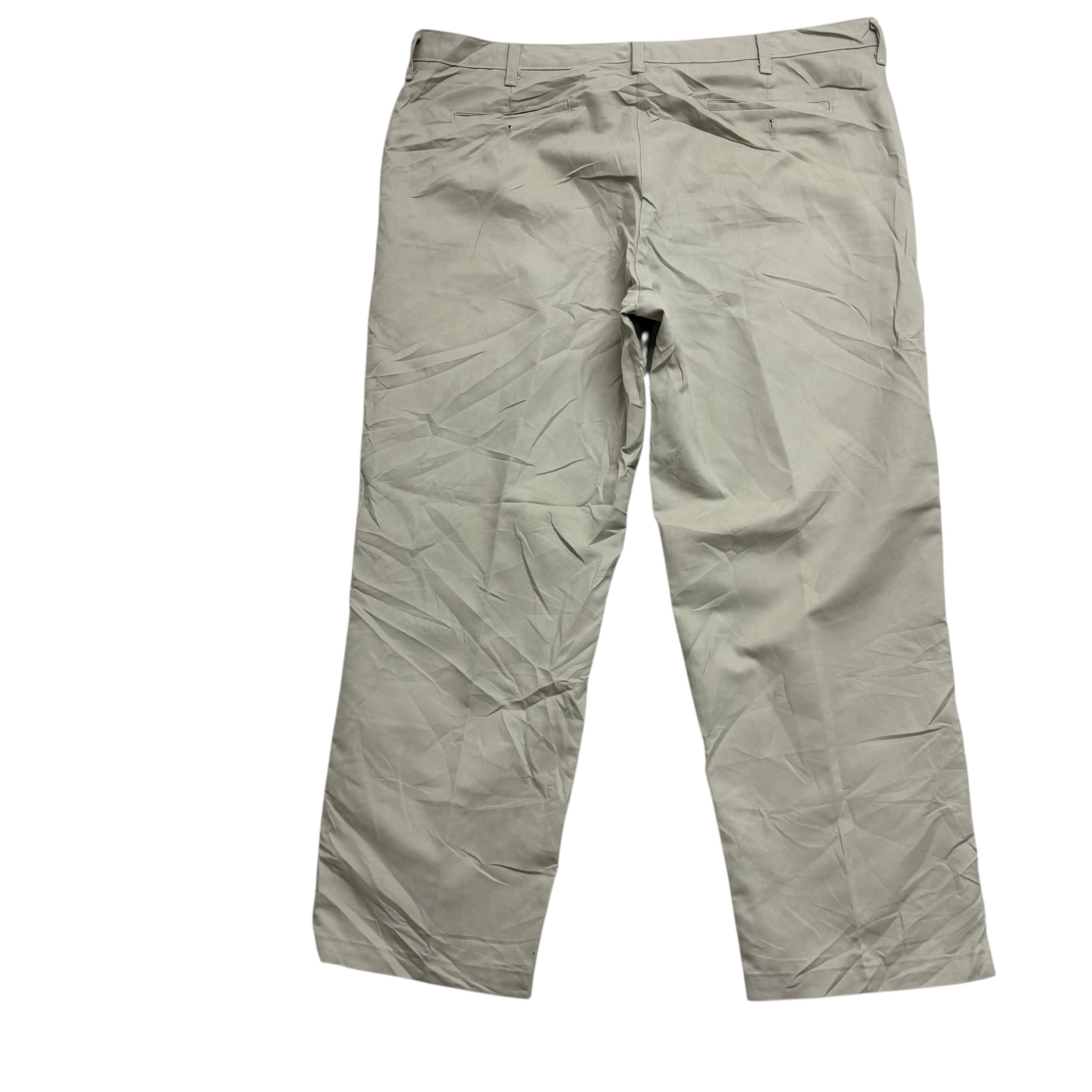 Lee Trousers W40 L30 Mens Cream Relaxed Fit Total Freedom Pants Vintage (E)