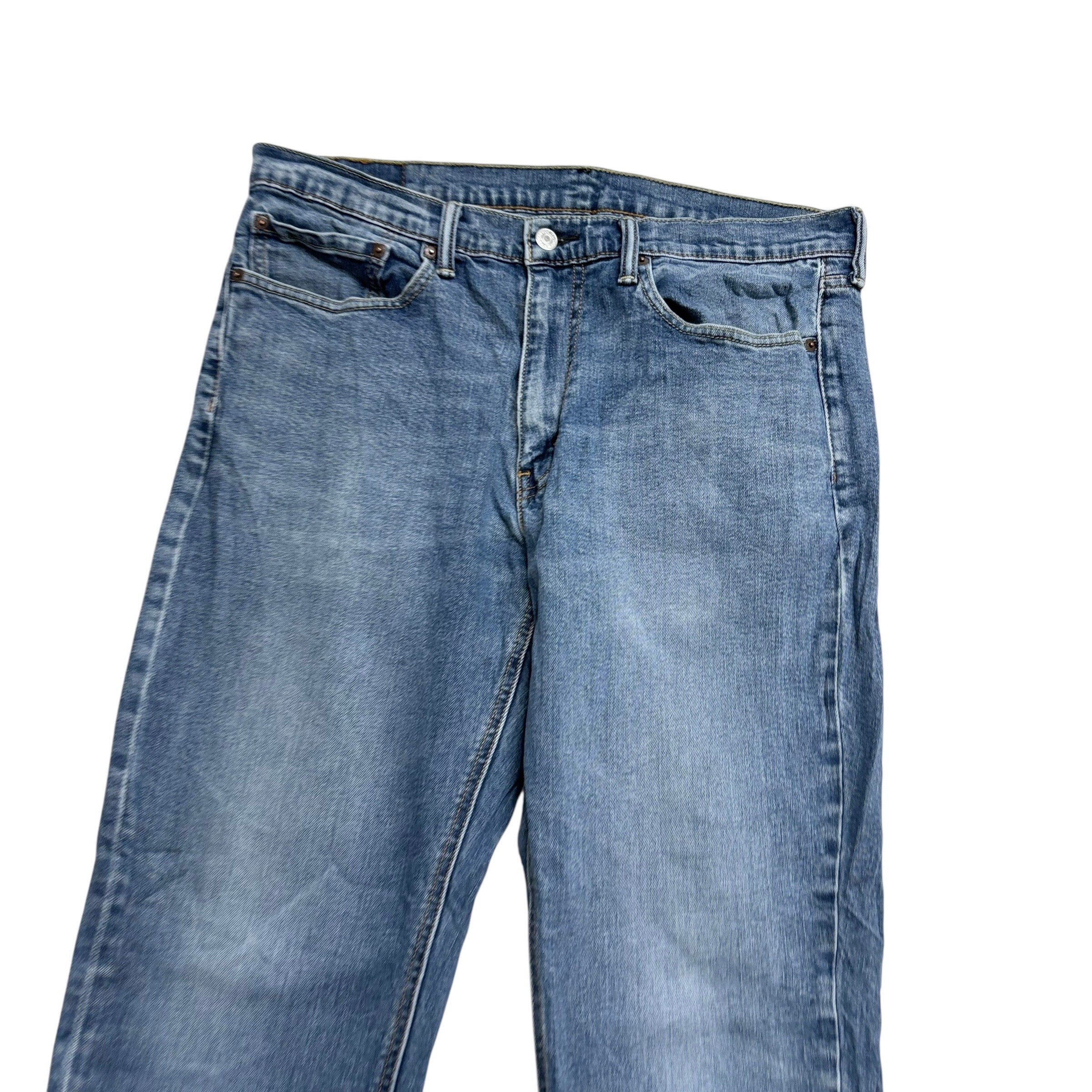 Levis 541 Jeans W34 L30 Mens Mid Blue Athletic Tapered Fit Stretch Denim