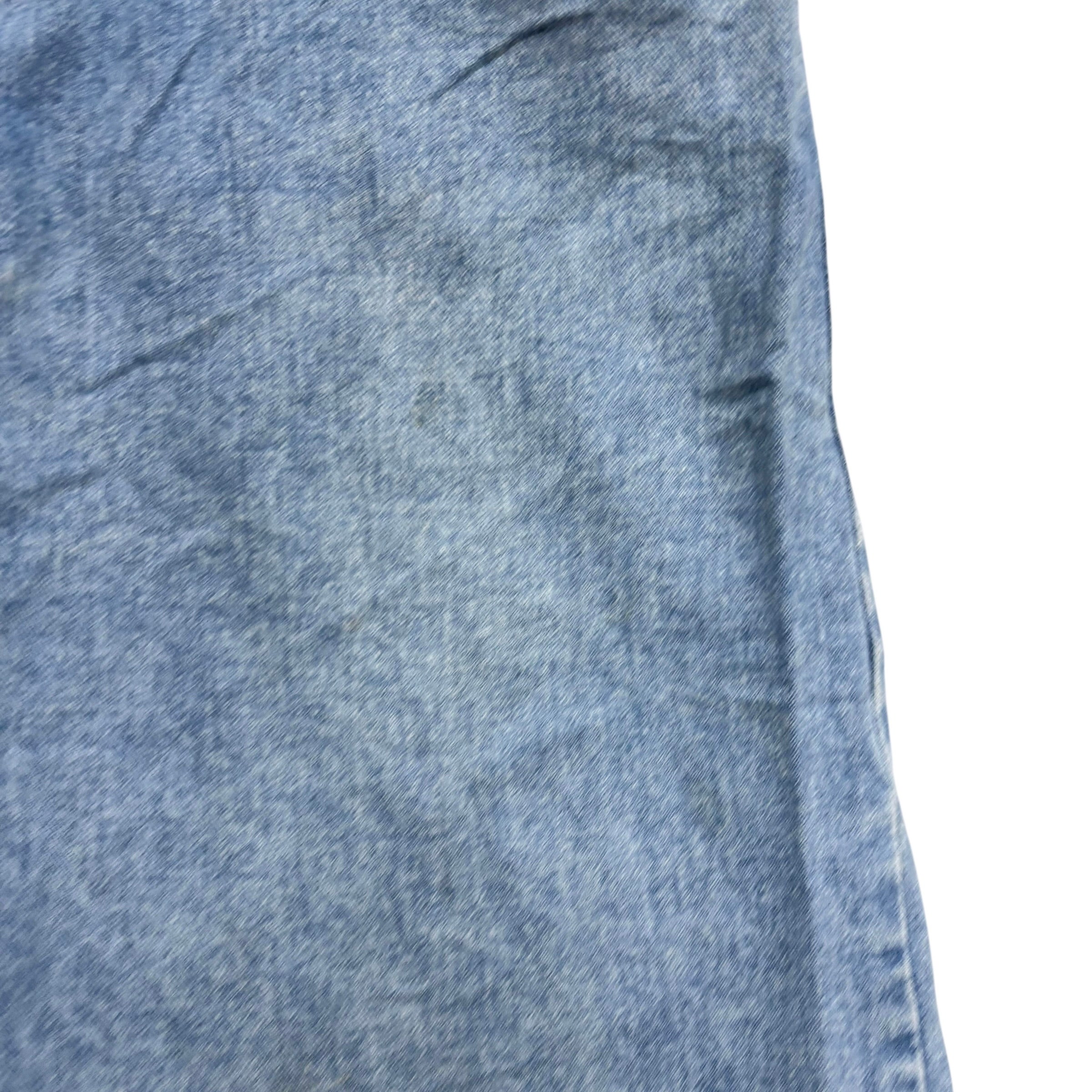 Wrangler Jeans W42 L32 Mens Light Blue Relaxed Straight Fit Vintage Denim (F)