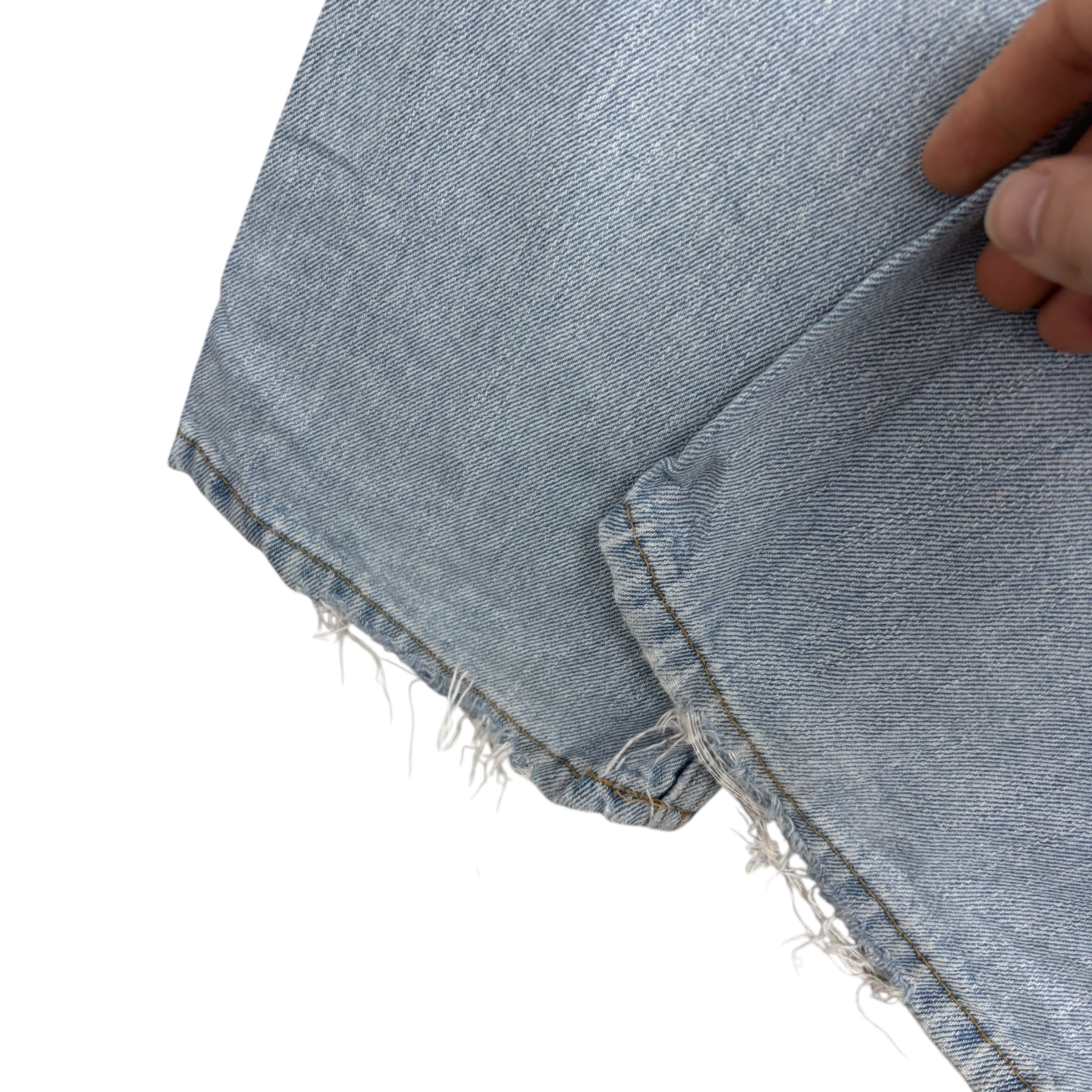 Levis 505 Jeans W38 L30 Mens Light Blue Regular Straight Fit Vintage Denim (F)