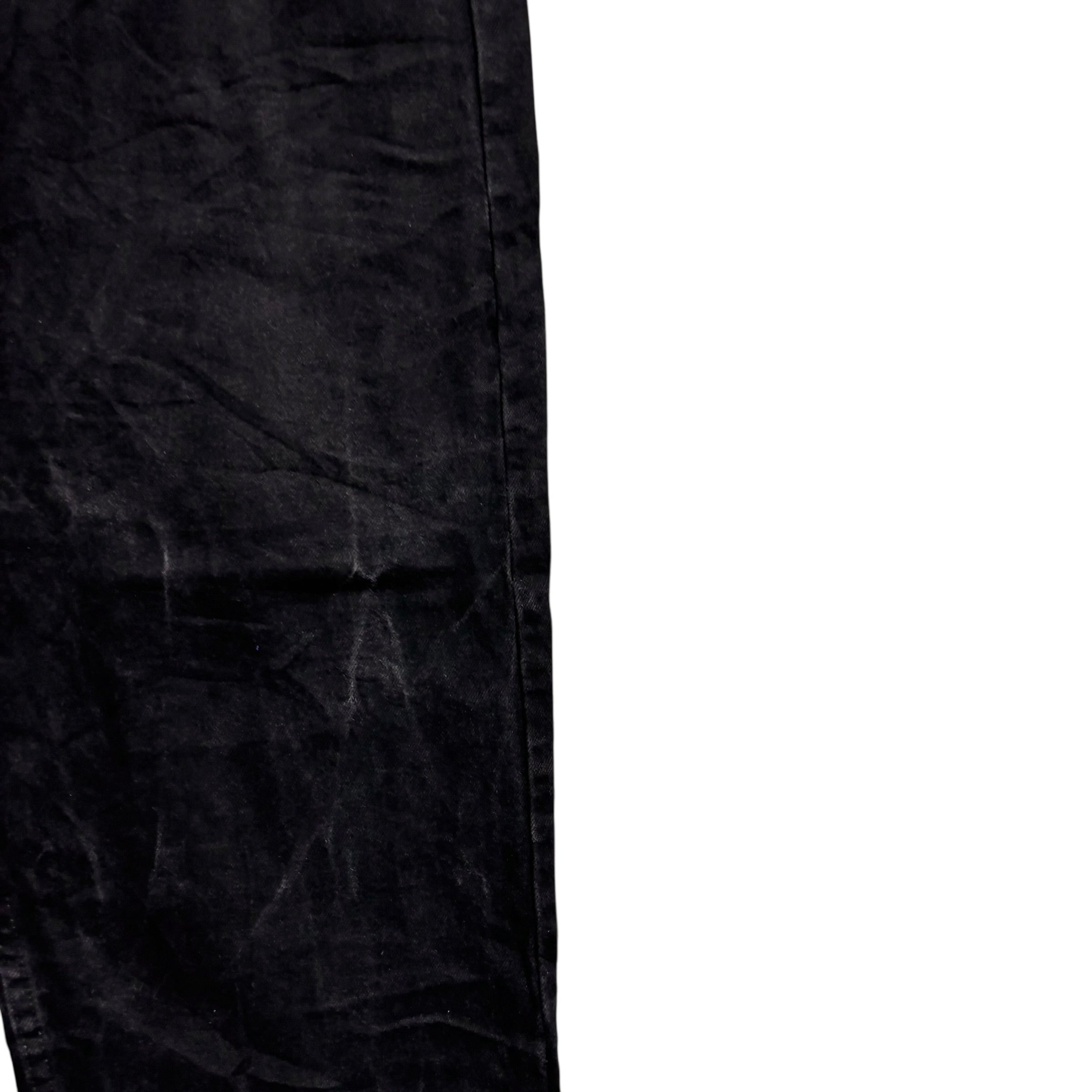 Wrangler Jeans W44 L31 Mens Black Baggy Relaxed Straight Fit Denim