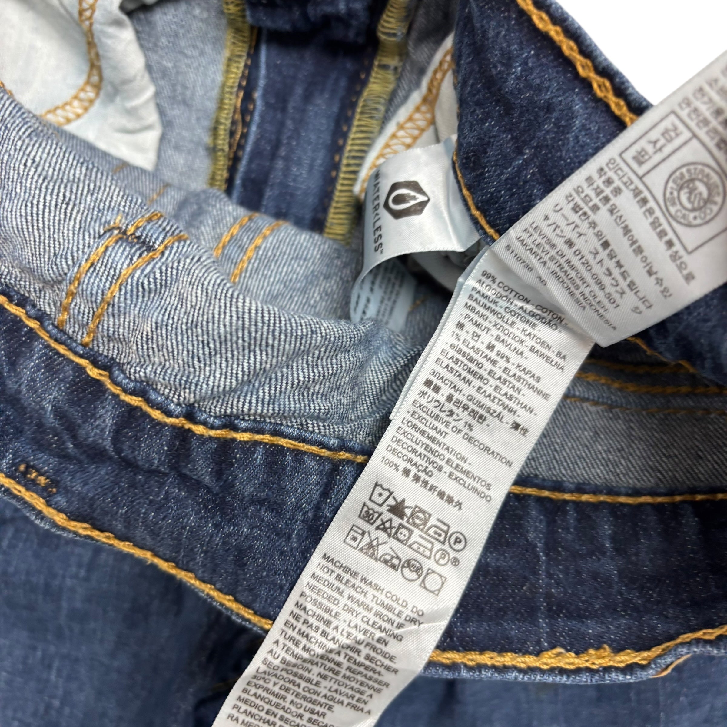 Levis 531 Jeans W31 L32 Mens Dark Blue Athletic Slim Fit Stretch Denim (E)
