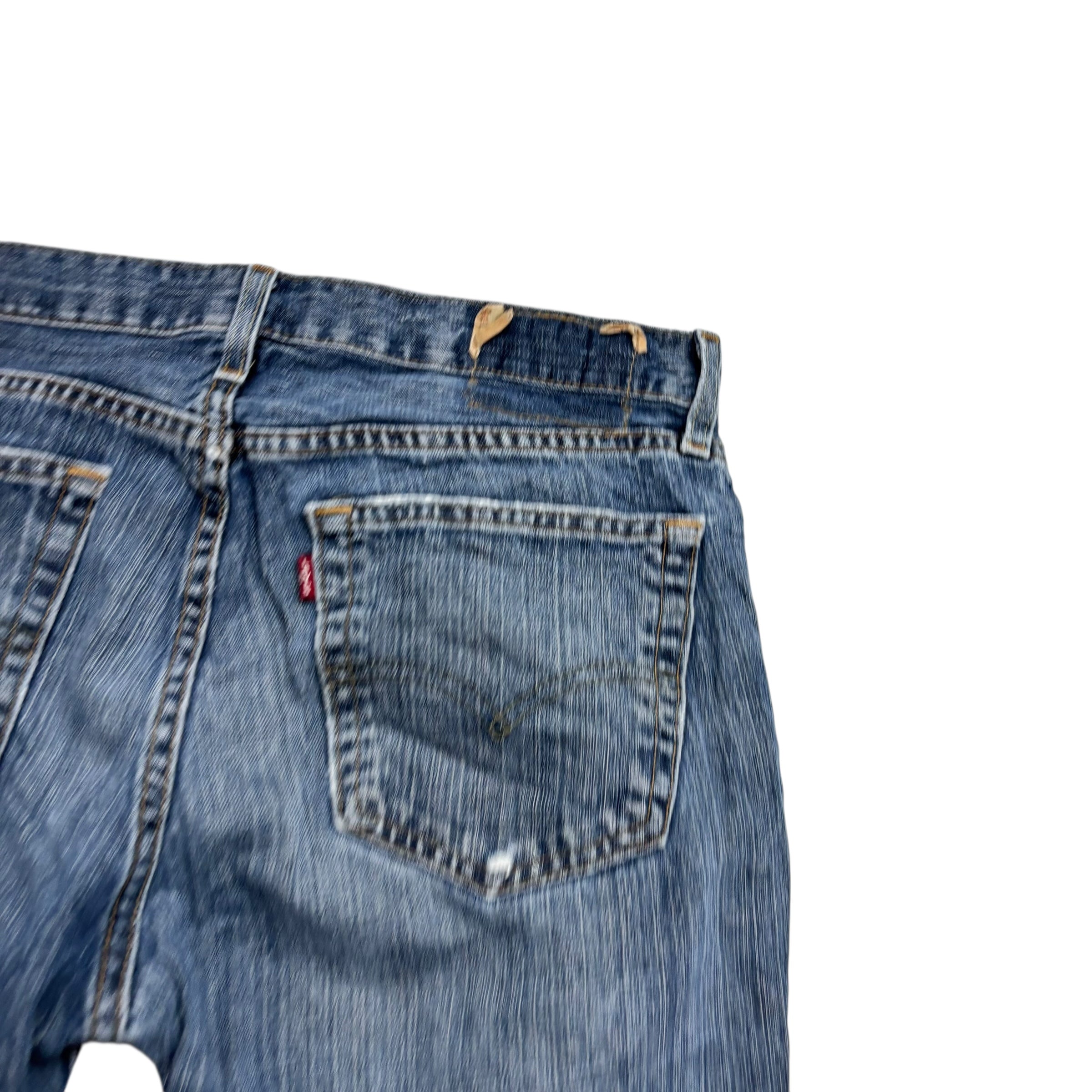 Levis 559 Jeans W32 L34 Mens Mid Blue Regular Straight Fit Denim (F)