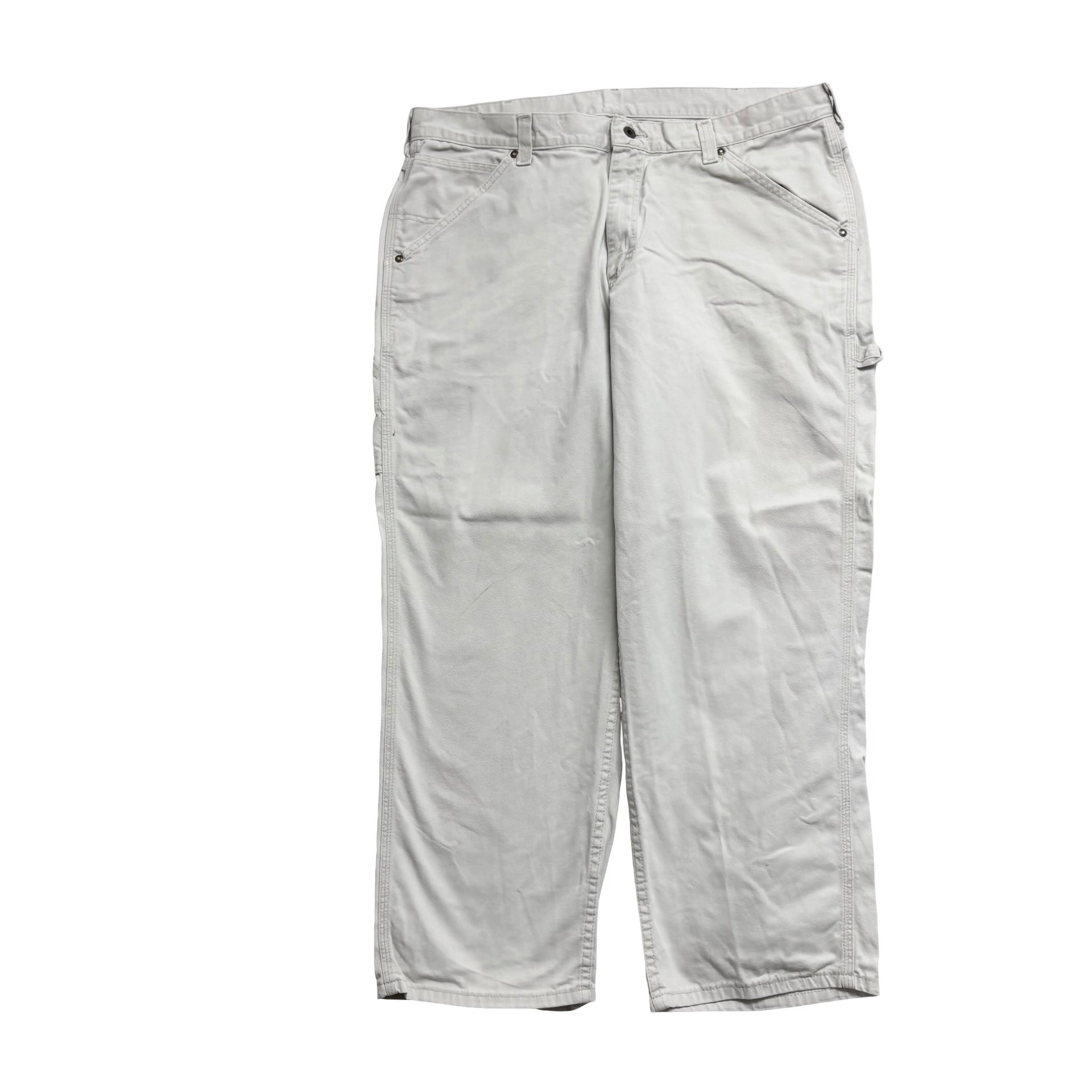 Lee Carpenter Trousers W40 L30 Mens Cream Relaxed Straight Fit Vintage
