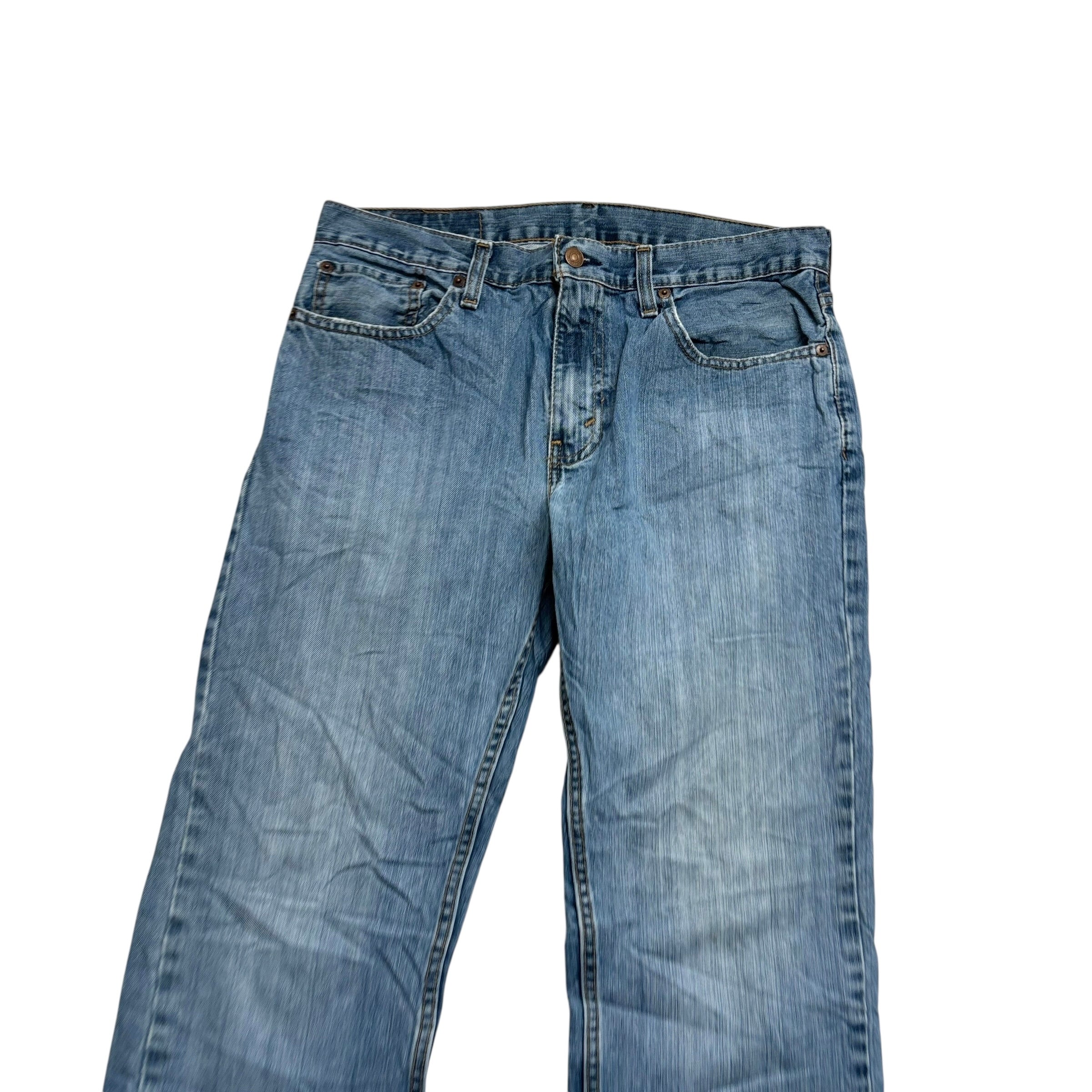 Levis 559 Jeans W32 L34 Mens Mid Blue Baggy Relaxed Straight Fit Denim (F)