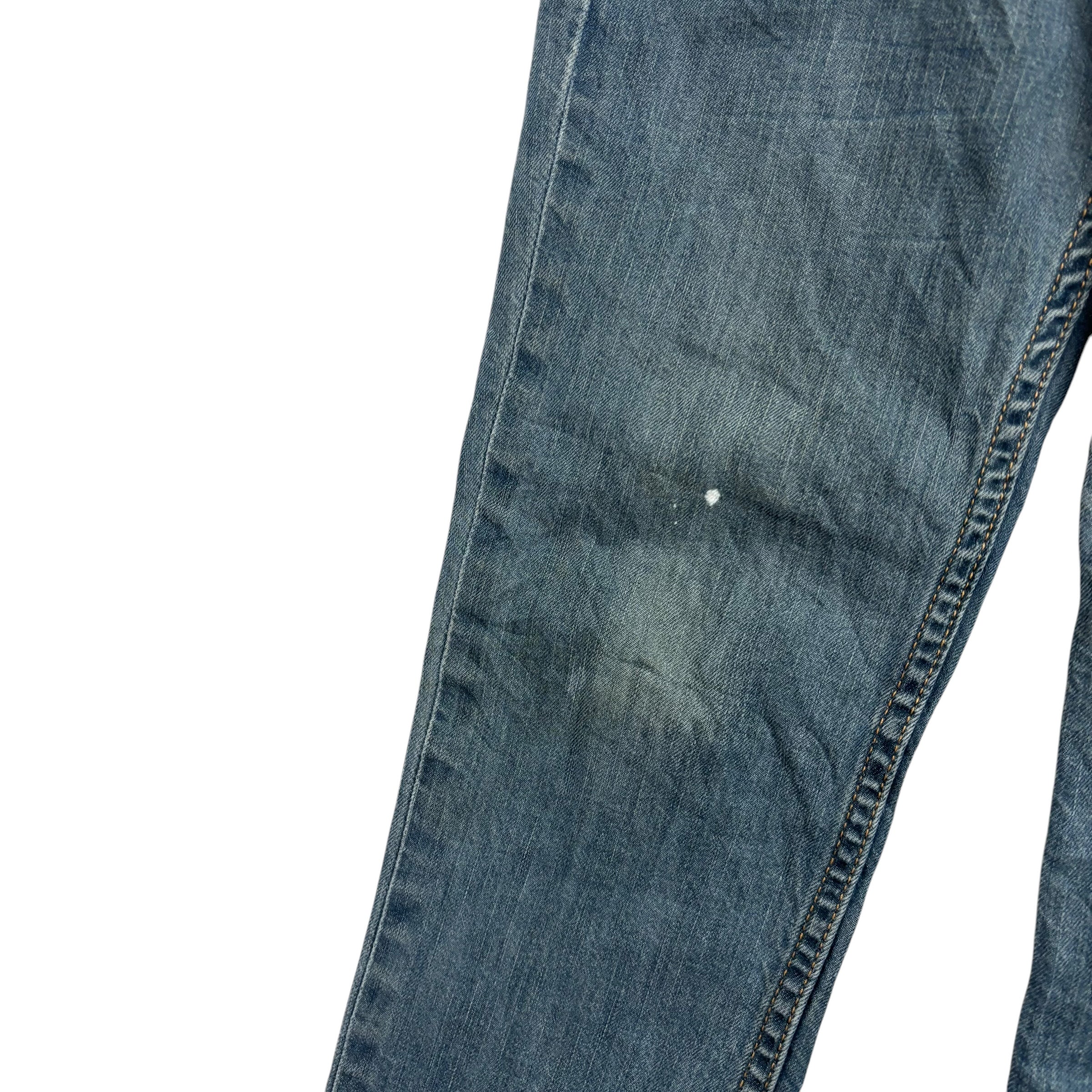 Levis 511 Jeans W29 L31 Mens Mid Blue Slim Fit Stretch Denim (F)