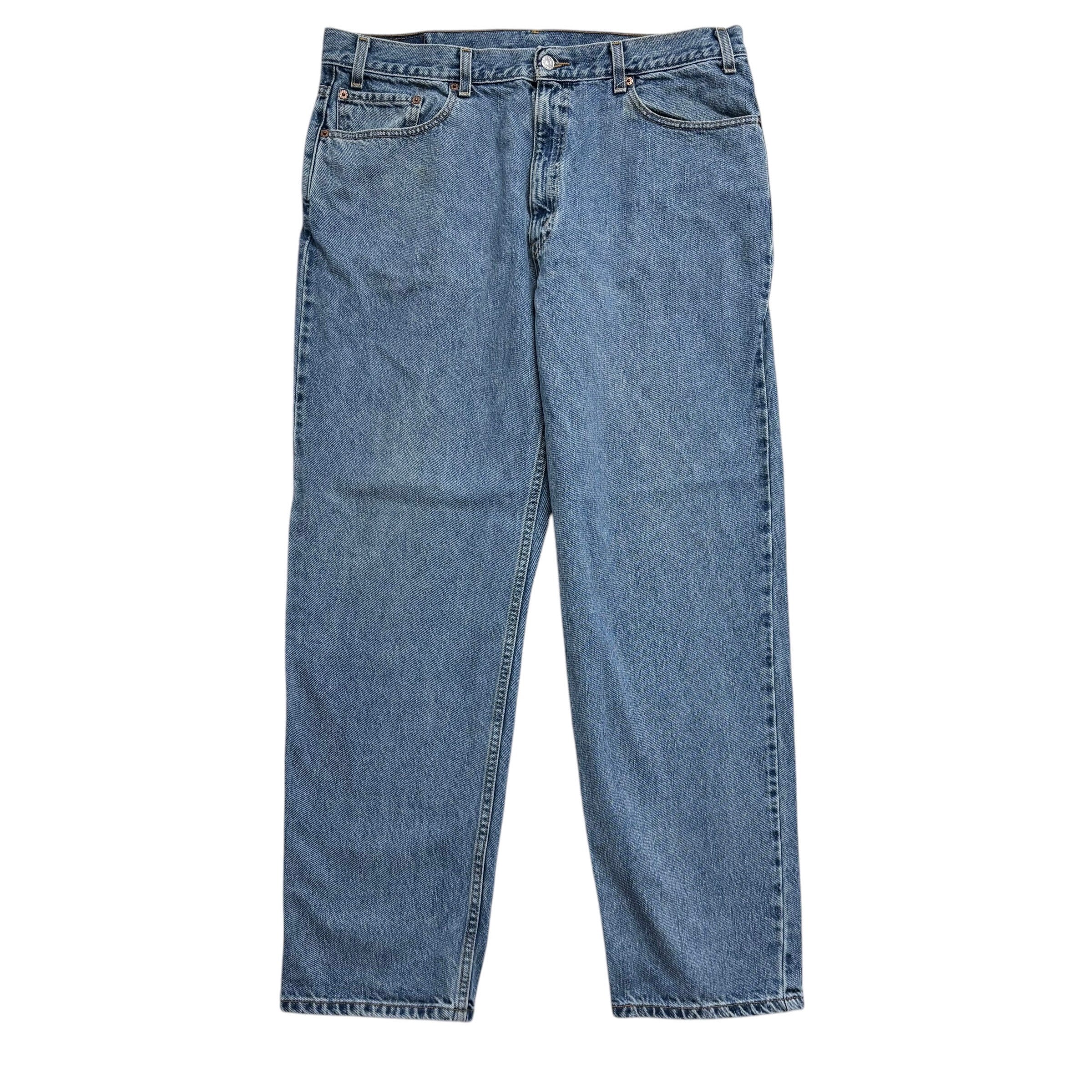 Levis 550 Jeans W40 L32 Mens Light Blue Relaxed Straight Fit Vintage Denim