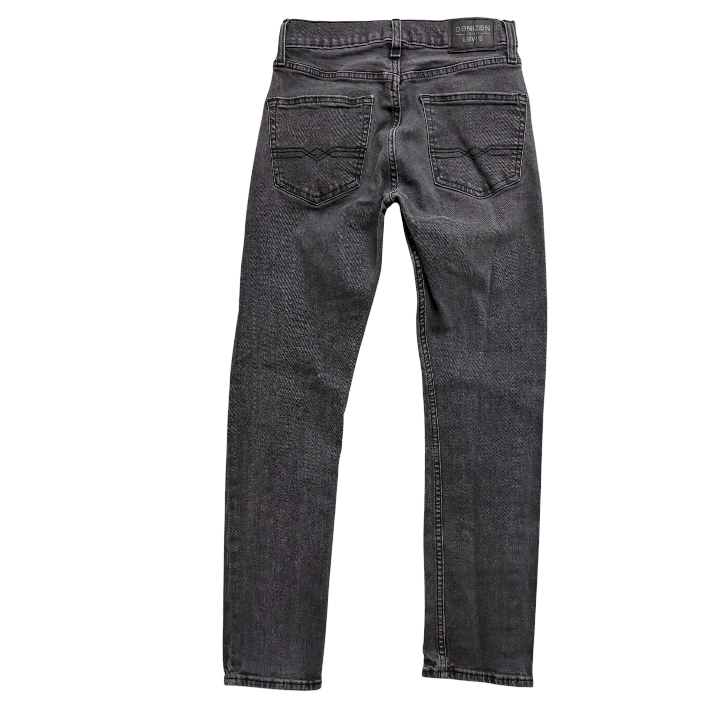 Levis Denizen Jeans W27 L28 Mens Grey Regular Tapered Fit Stretch (E)