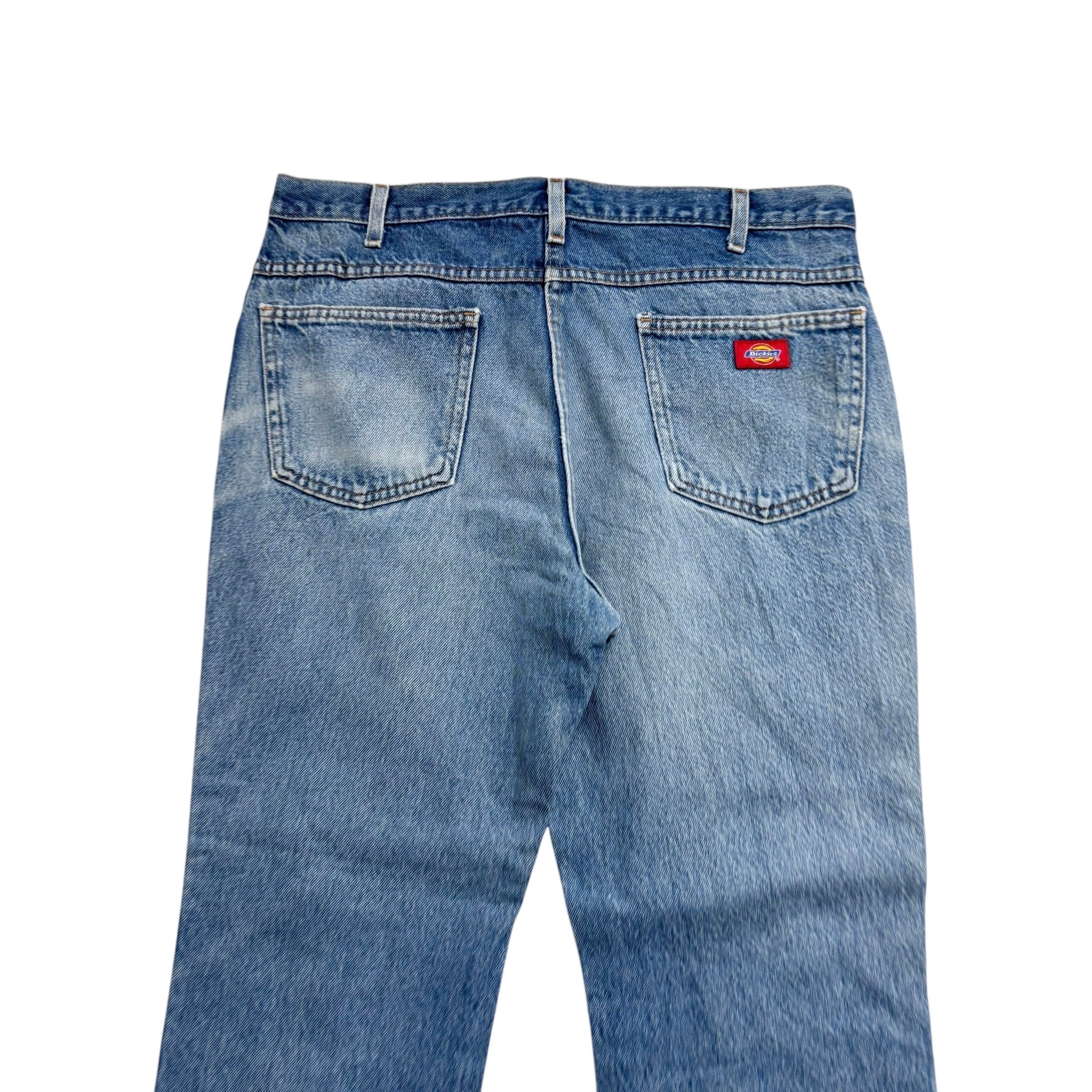 Dickies Jeans W34 L29 Mens Light Blue Regular Straight Fit Denim