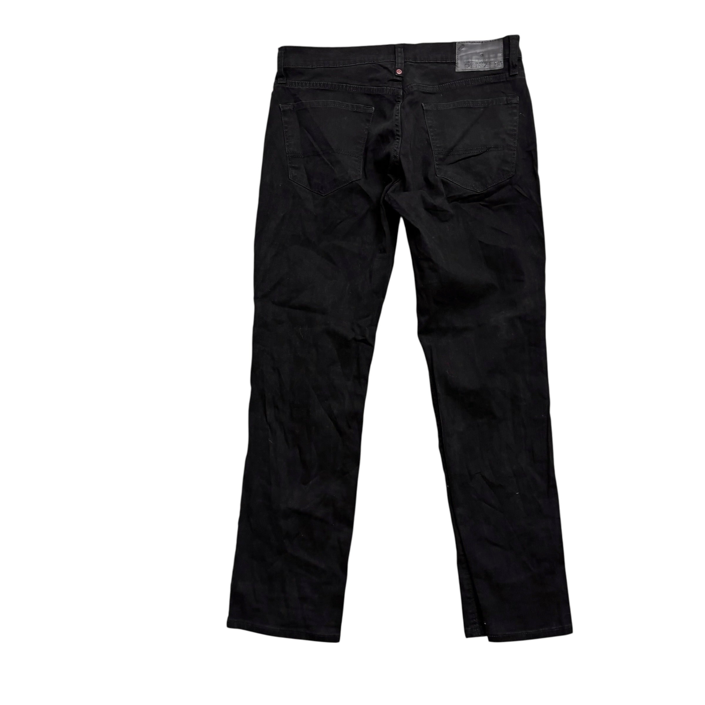 Levis Denizen Jeans W33 L30 Mens Black Skinny Fit Stretch Denim (E)