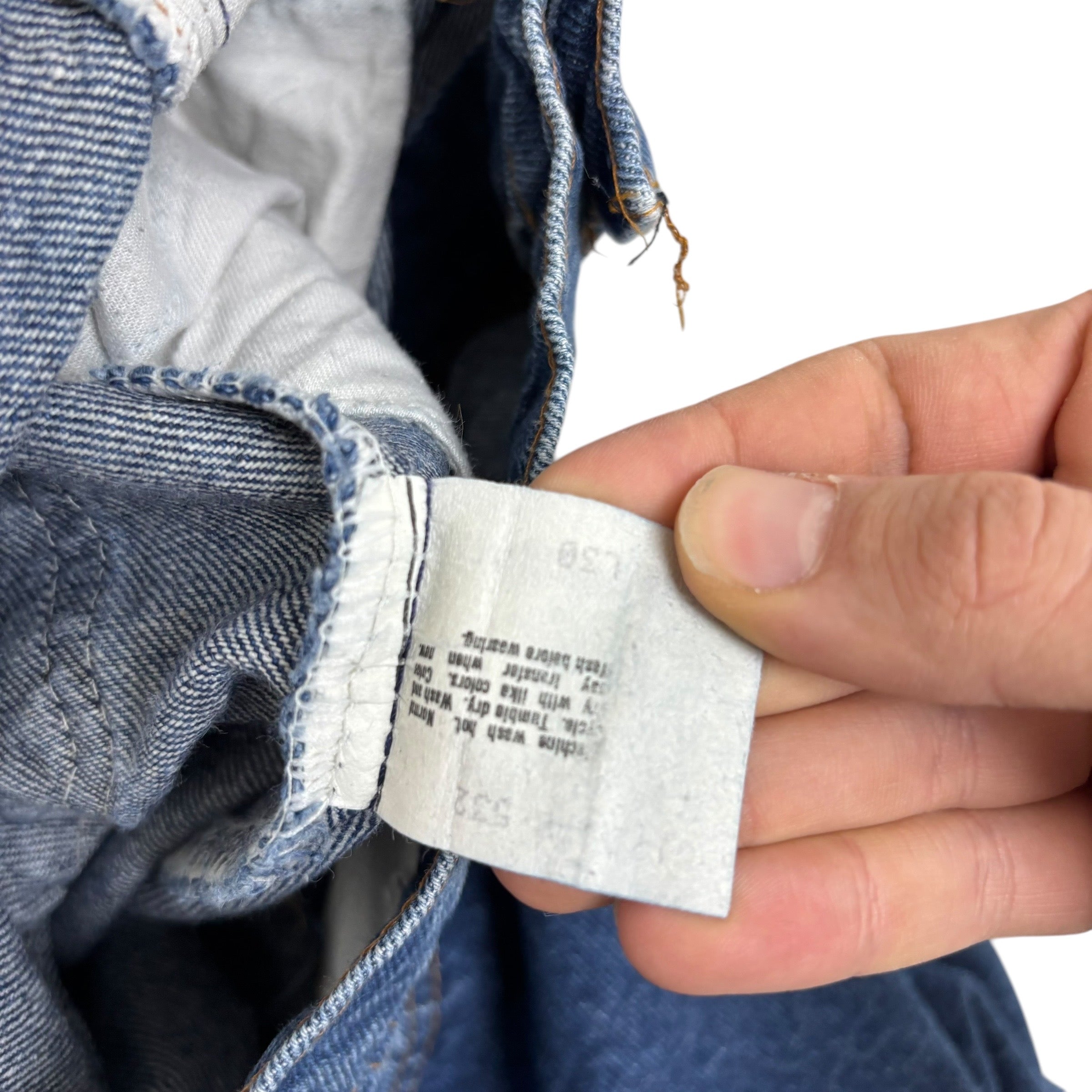 Levis 517 Jeans W34 L30 Mens Mid Blue Regular Bootcut USA Made Vintage 80s (E)