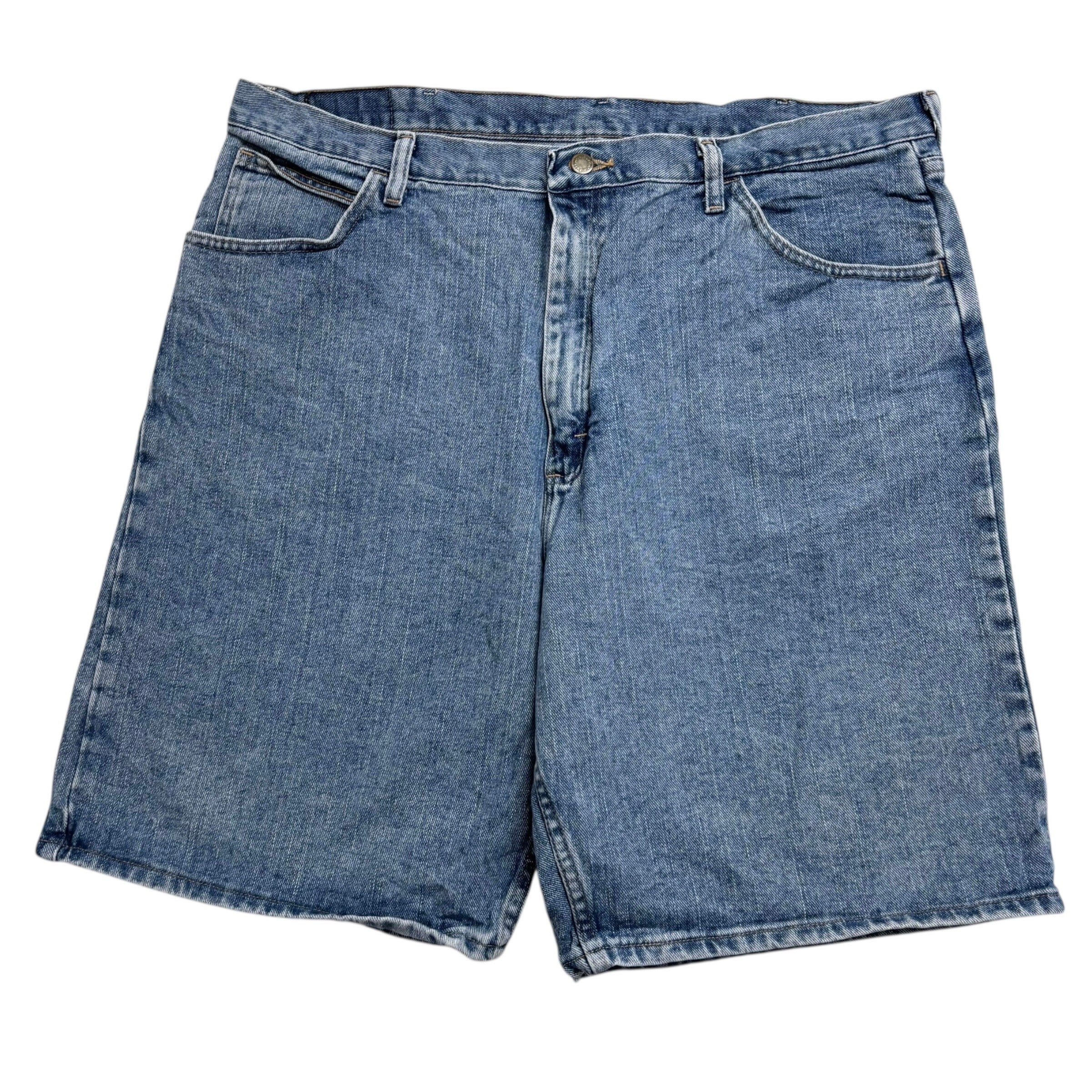 Wrangler Baggy Jorts W40 Mens Denim Shorts Mid Blue Relaxed Fit (E)