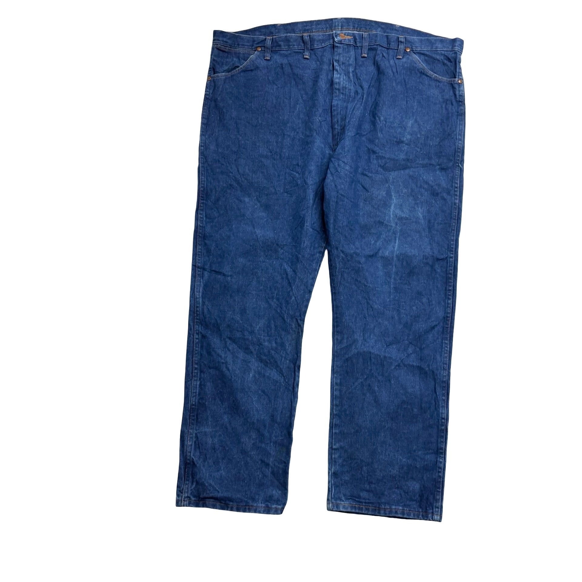 Wrangler Jeans Cowboy Cut W48 L30 Mens Mid Blue 13MWZ Original Fit Denim