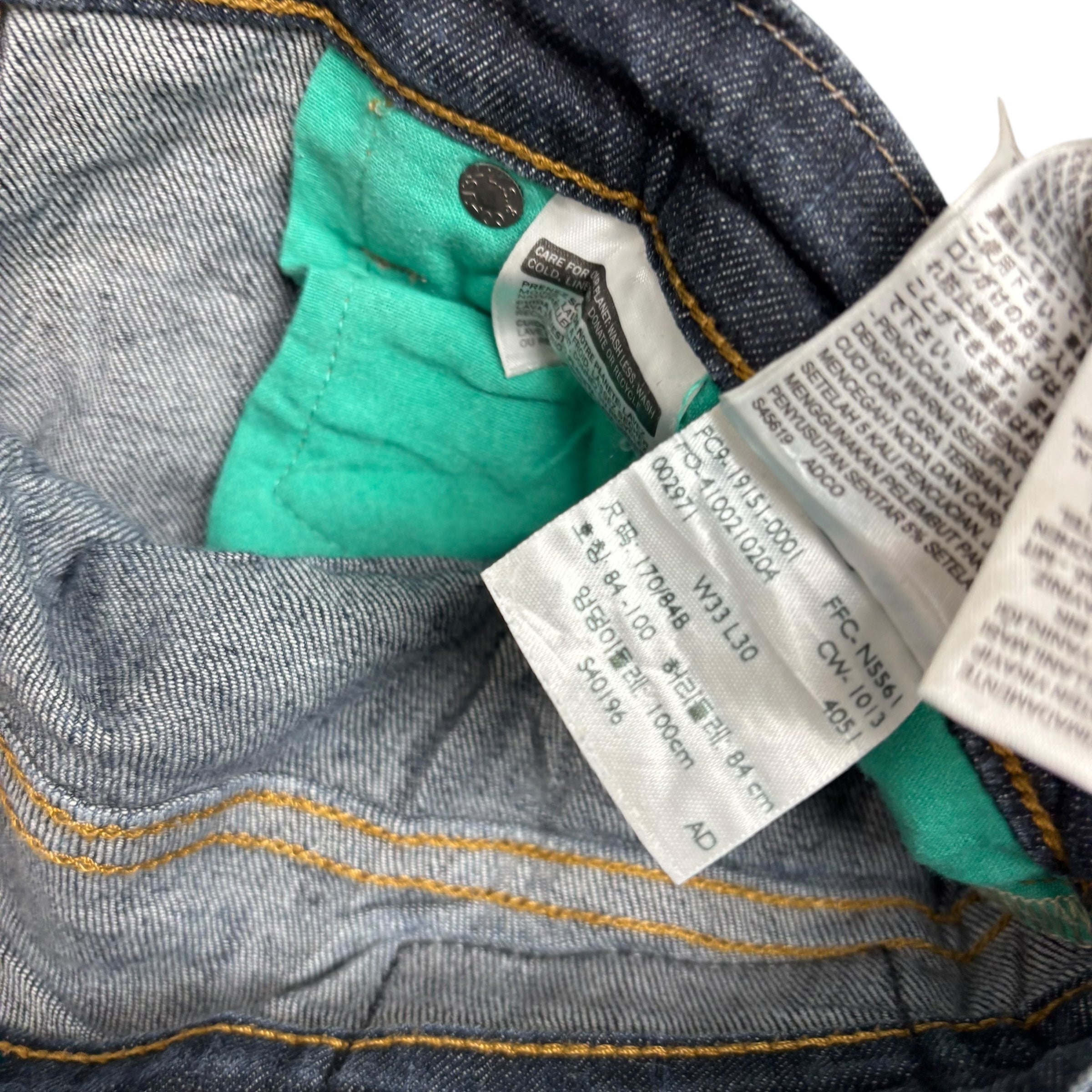 Levis 511 Commuter Jeans W32 L29 Mens Dark Blue Slim Fit Stretch Denim