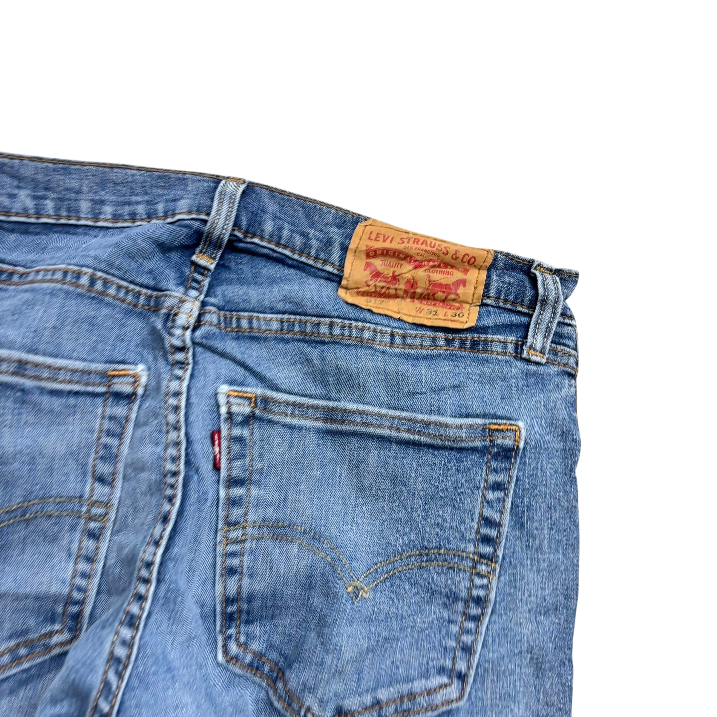 Levis 512 Jeans W31 L28 Mens Light Blue Slim Tapered Fit Stretch Denim (E)