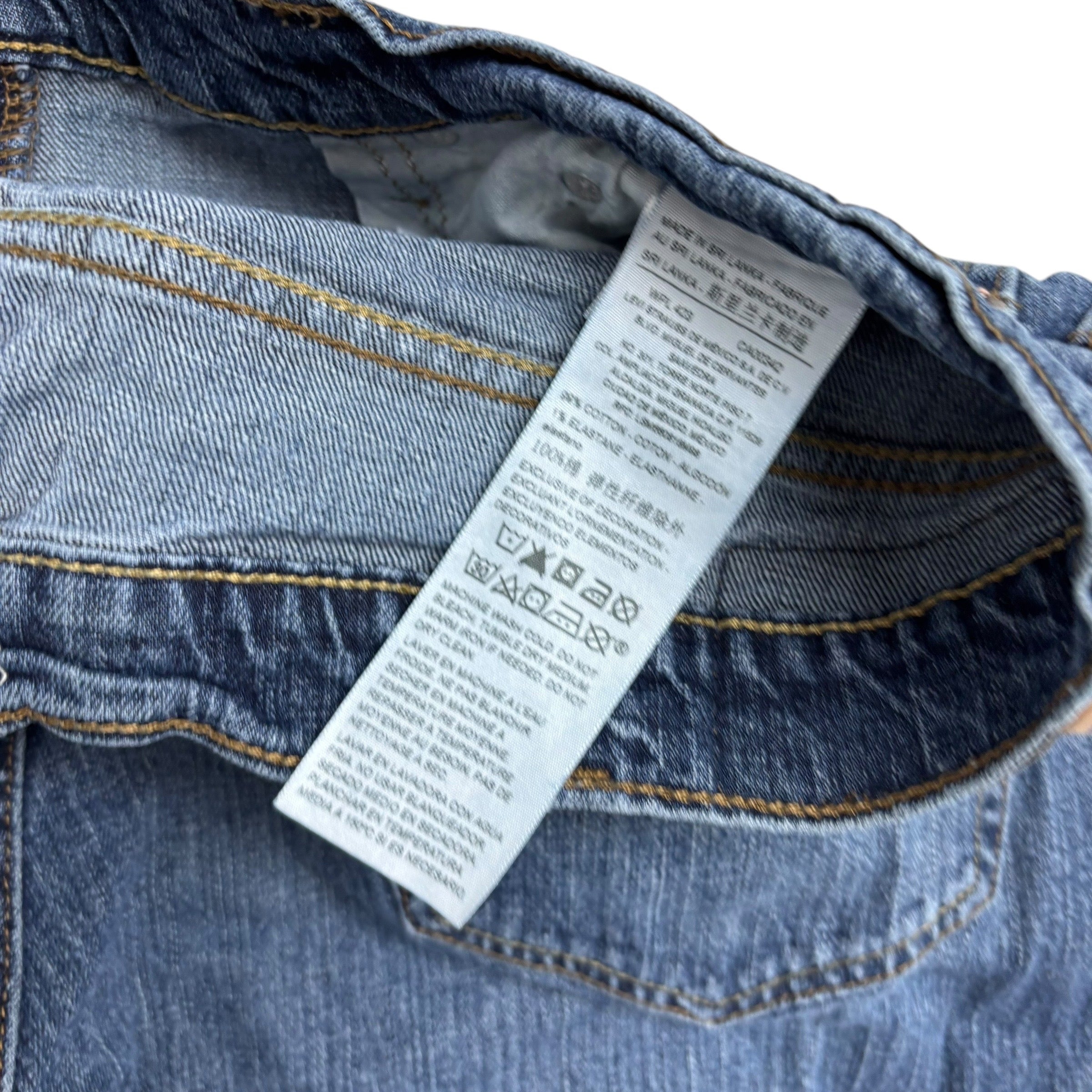 Levis Signature Jeans W38 L31 Mens Mid Blue Relaxed Straight Stretch Denim (F)