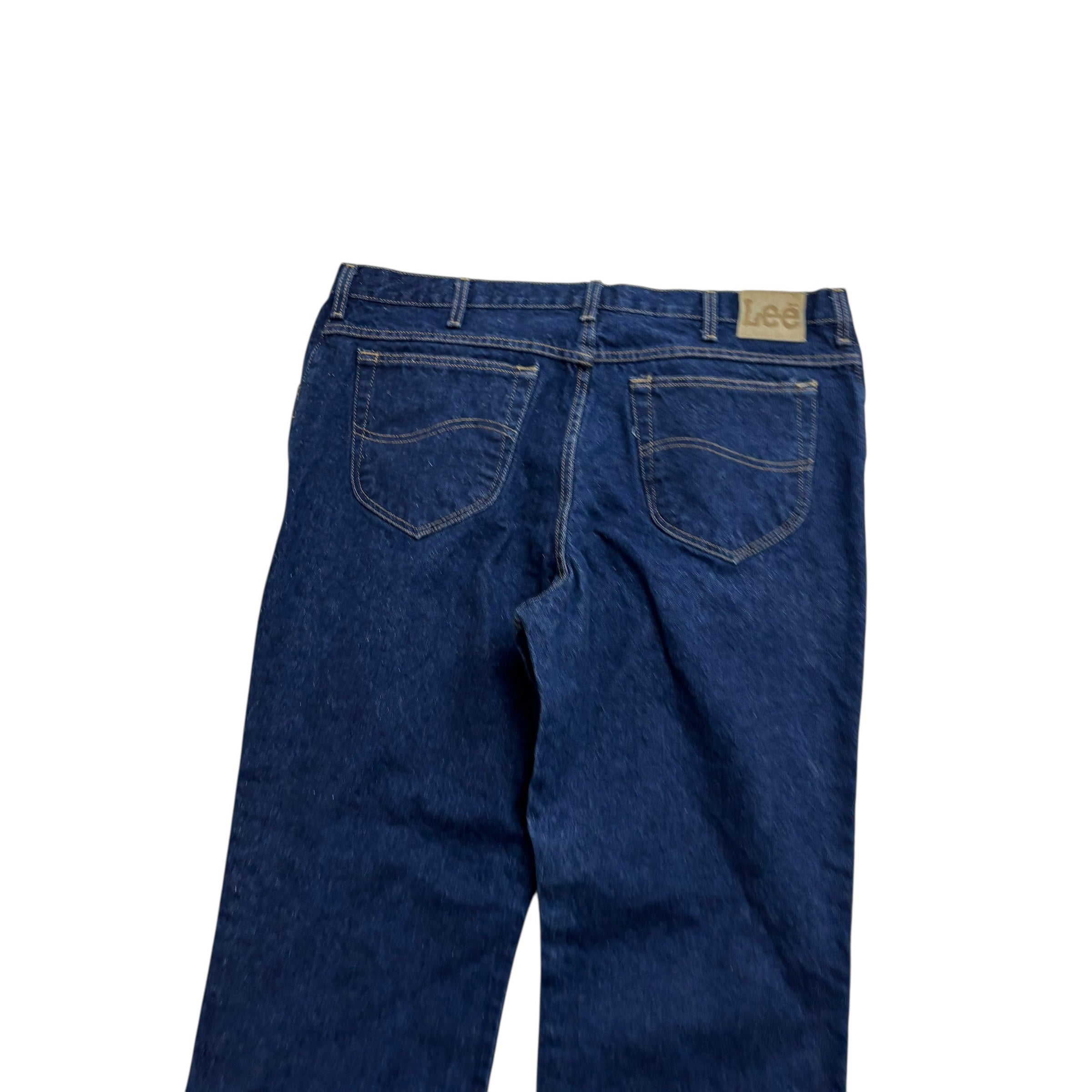 Lee Jeans W40 L30 Mens Dark Blue Relaxed Straight Fit Vintage Denim (E)