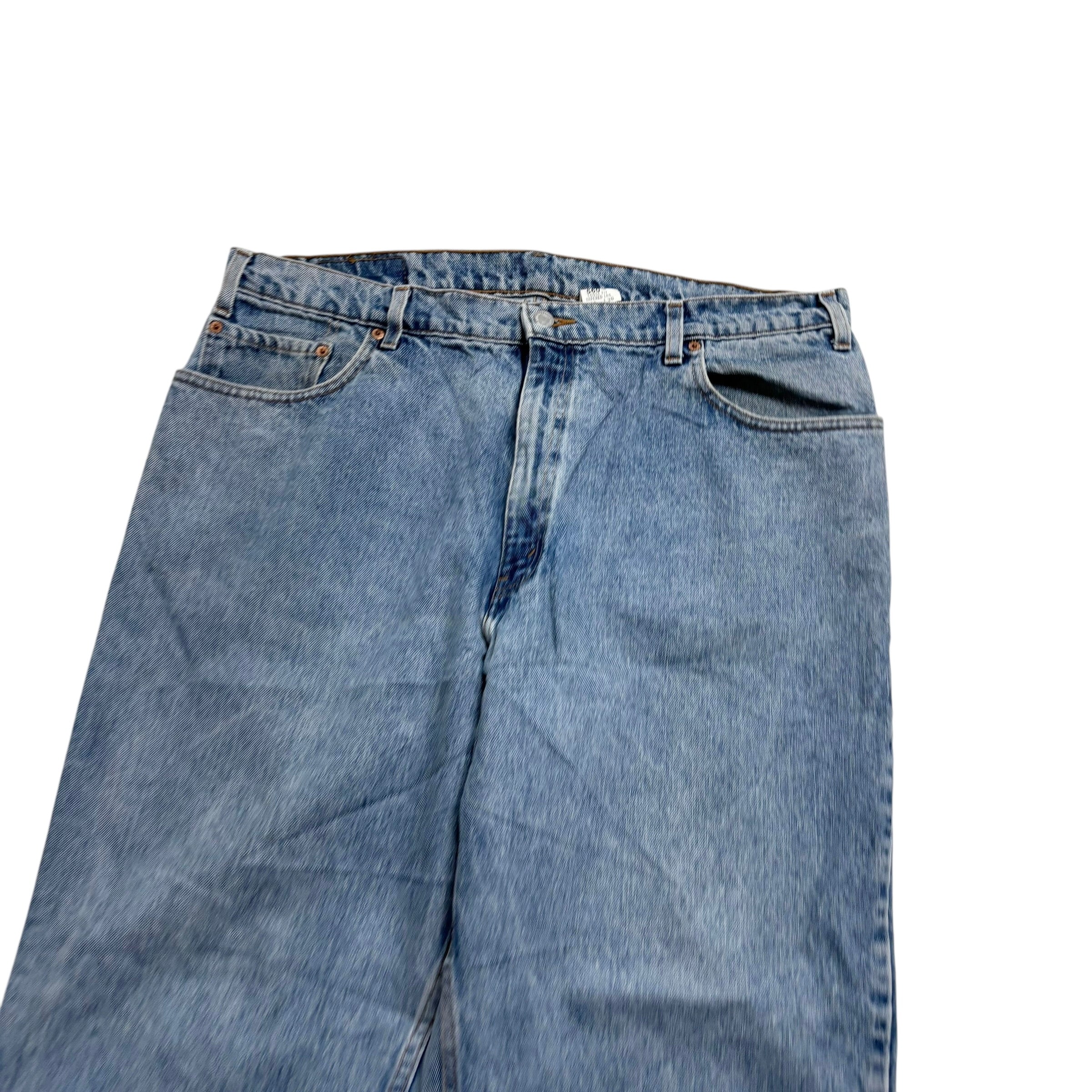 Levis 560 Jeans W38 L30 Mens Light Blue Relaxed Tapered Fit Vintage Denim (E)