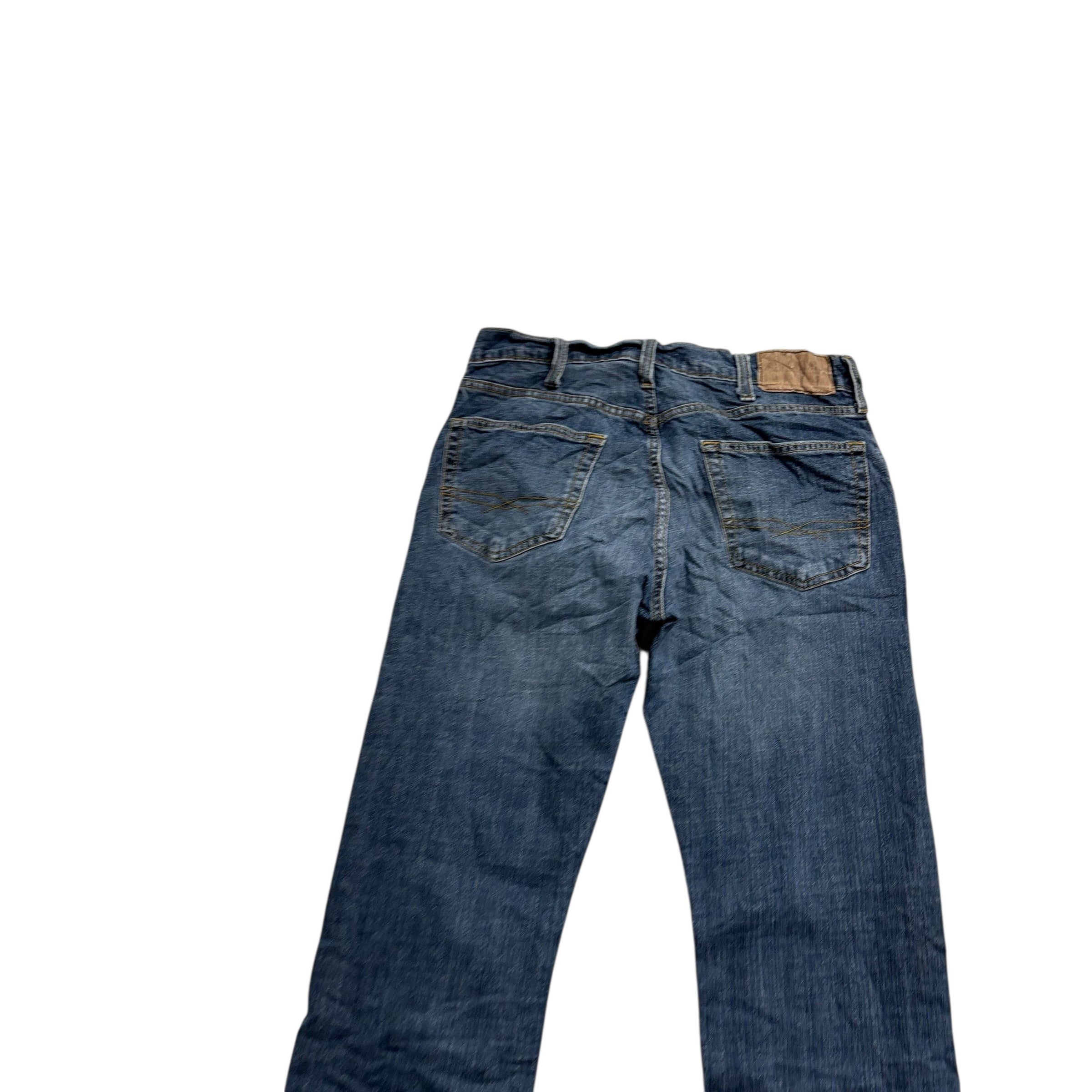 Levis Signature Jeans W32 L34 Mens Mid Blue Regular Bootcut Fit Stretch (E)