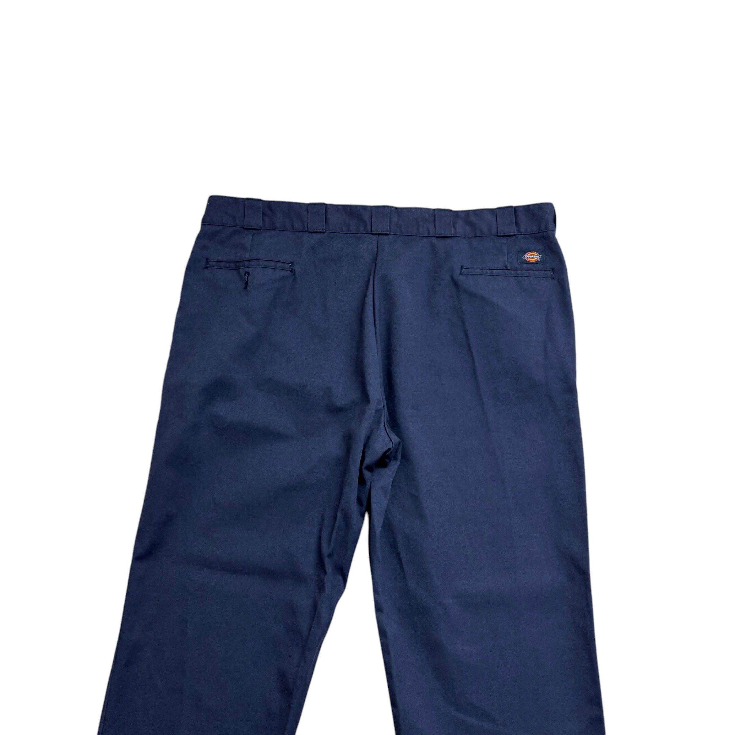 Dickies 874 Trousers W46 L32 Mens Blue Pants Original Straight Fit Workwear