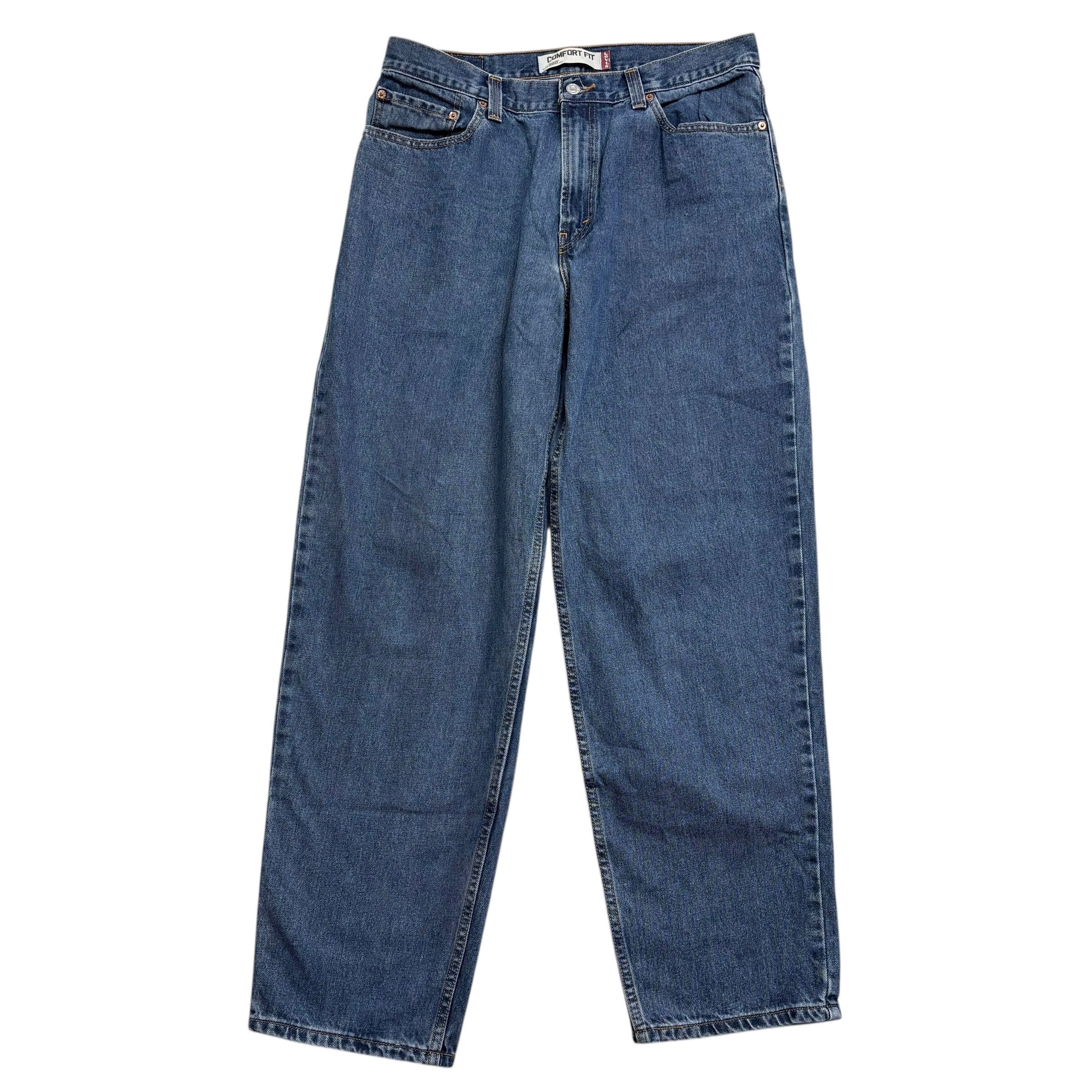 Levis 560 Jeans W35 L32 Mens Mid Blue Baggy Relaxed Comfort Vintage Denim (E)