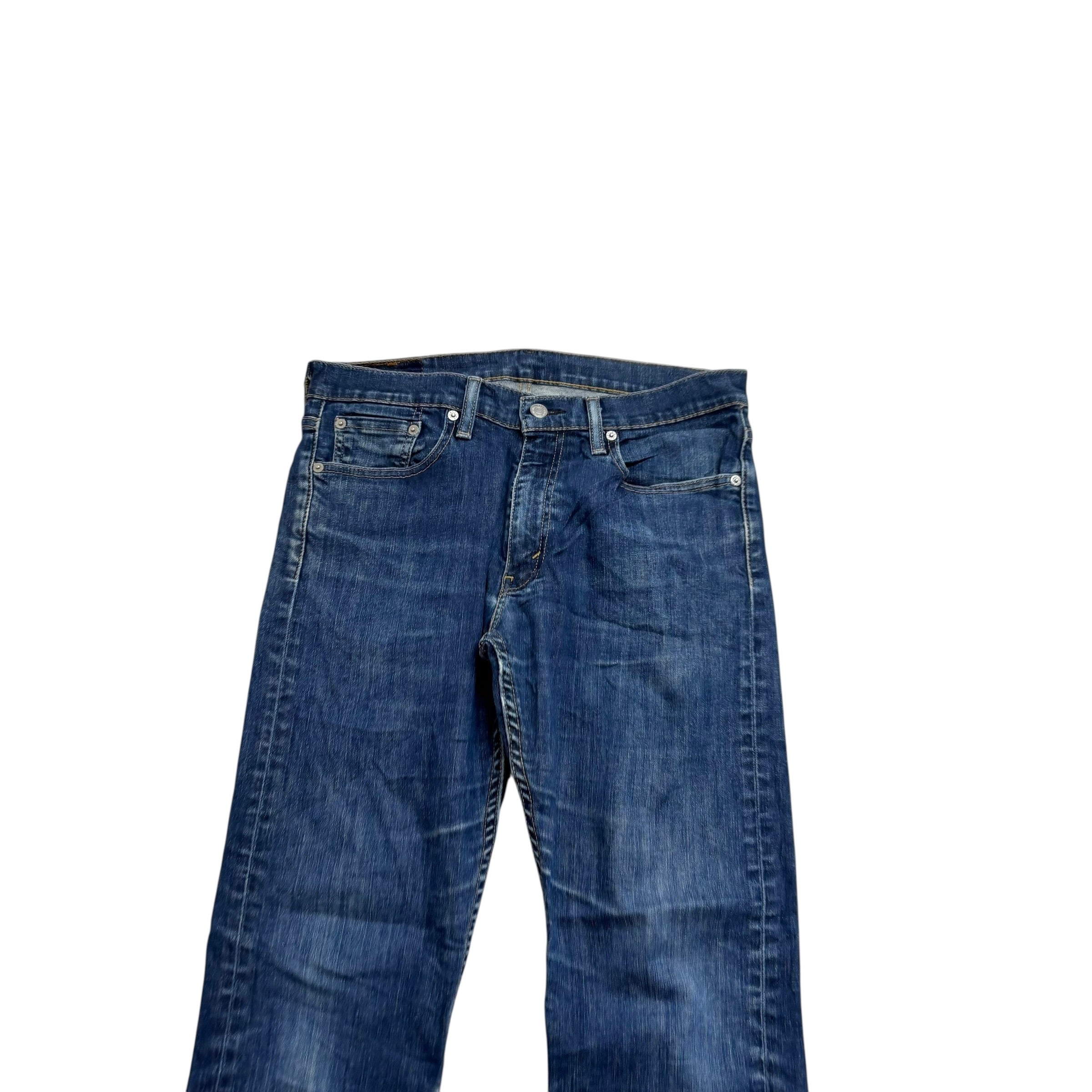 Levis 513 Jeans W31 L30 Mens Mid Blue Slim Straight Fit Stretch Denim