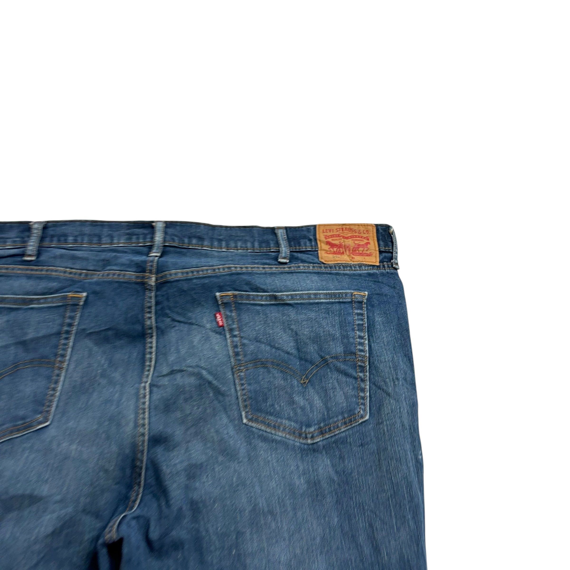 Levis 541 Jeans W50 L28 Mens Dark Blue Athletic Tapered Fit Stretch Denim (F)