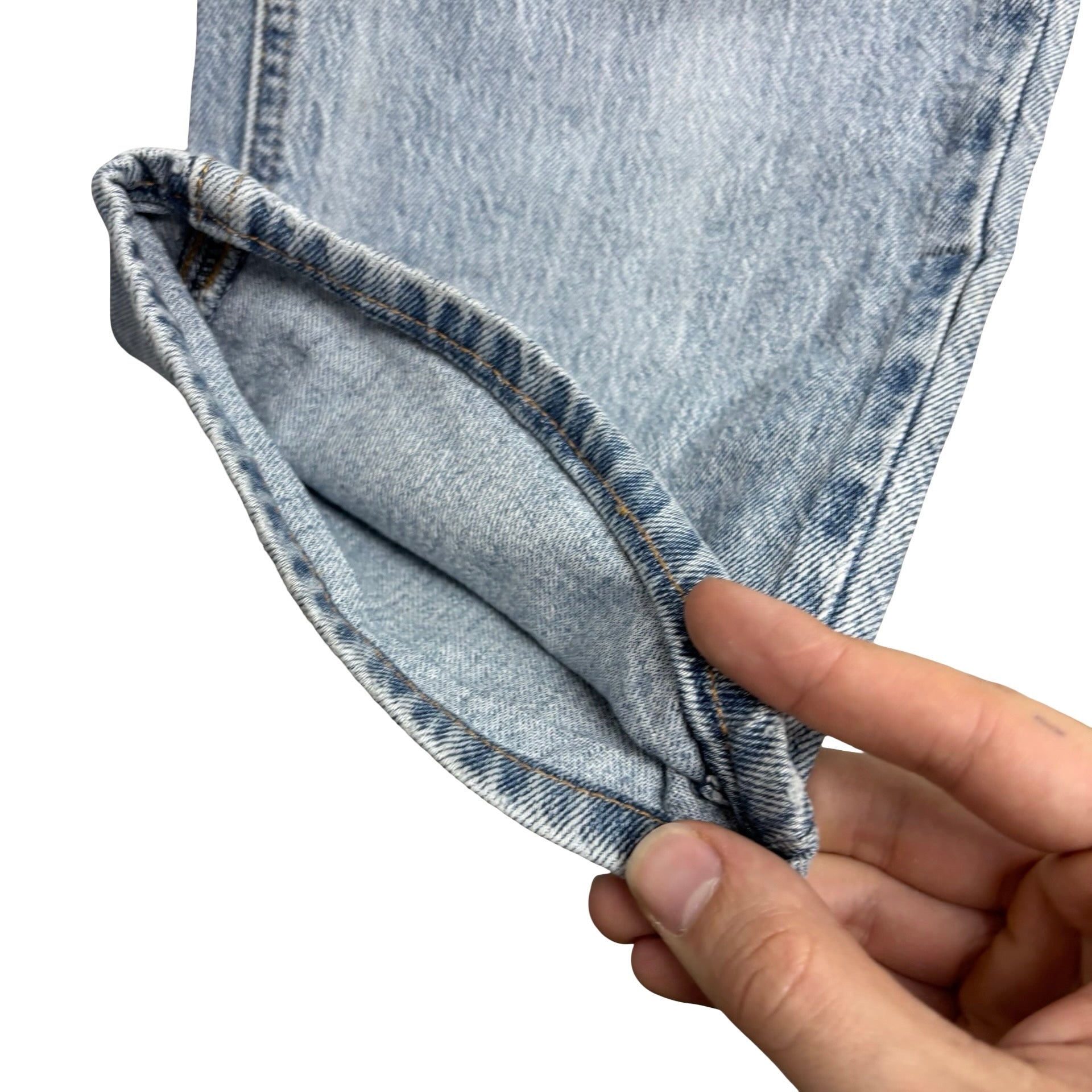 Levis 541 Jeans W36 L29 Mens Light Blue Athletic Tapered Fit Stretch Denim (E)