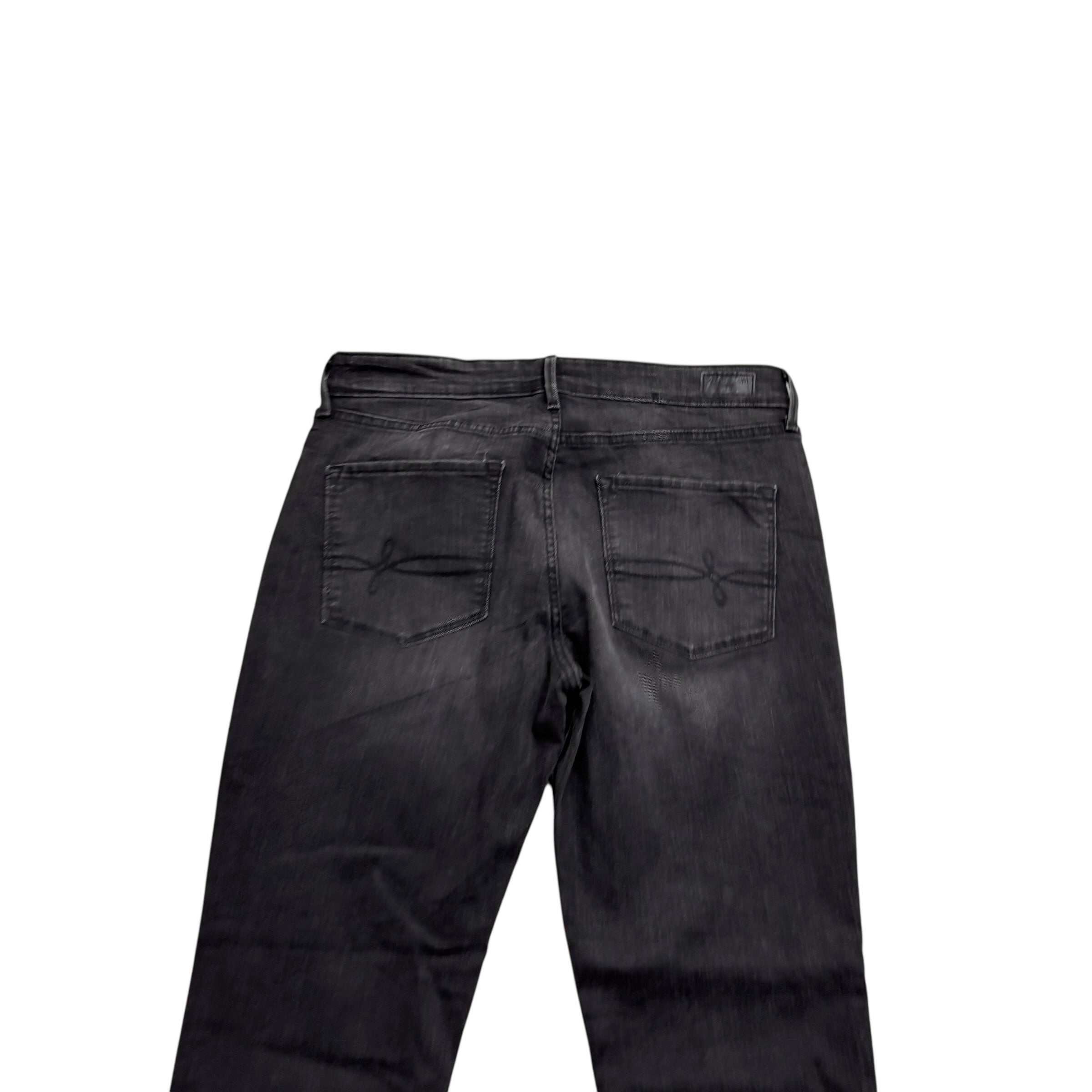 Levis Denizen Jeans W31 L29 Womens Slim Fit Black Stretch Denim (E)