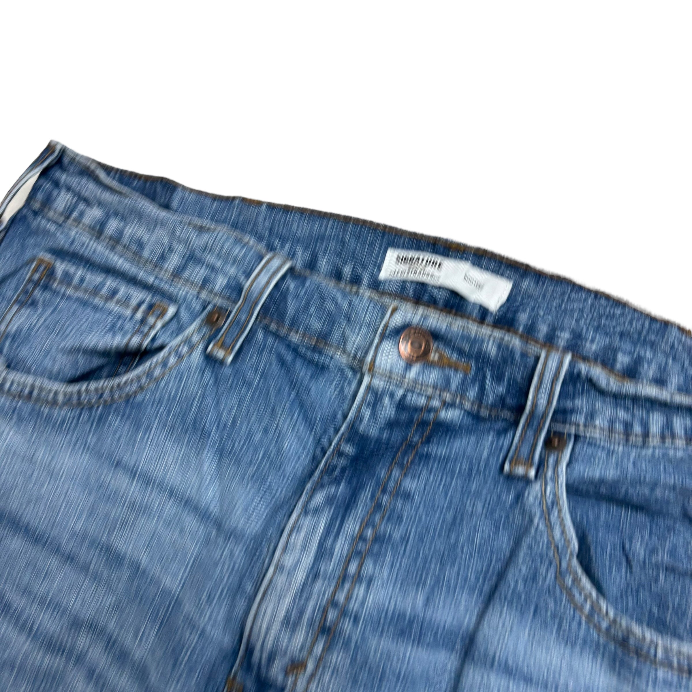 Levis Signature Jeans W34 L34 Mens Mid Blue Regular Bootcut Fit Stretch Denim (E)
