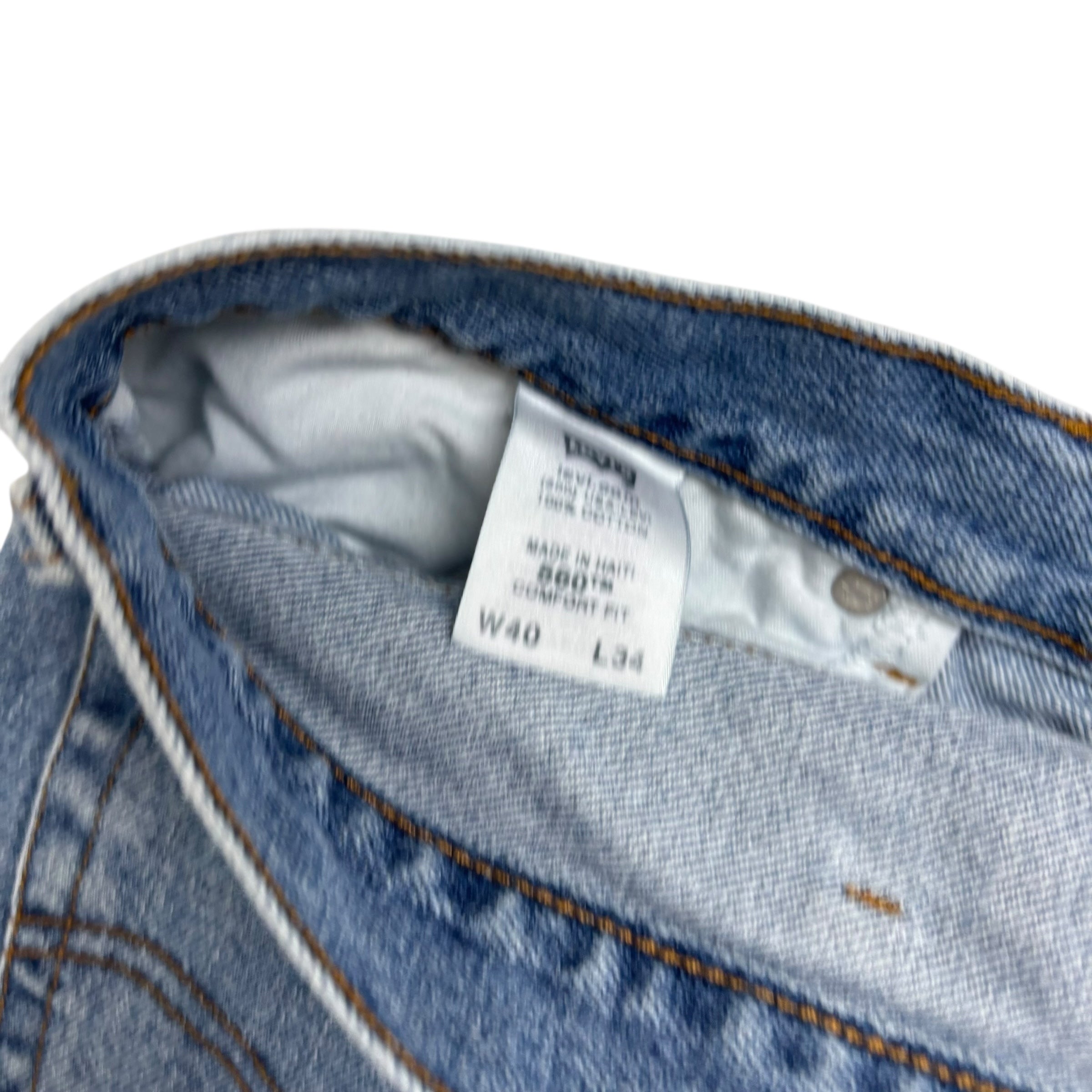 Levis 560 Jeans W40 L34 Mens Light Blue Baggy Relaxed Comfort Vintage (F)