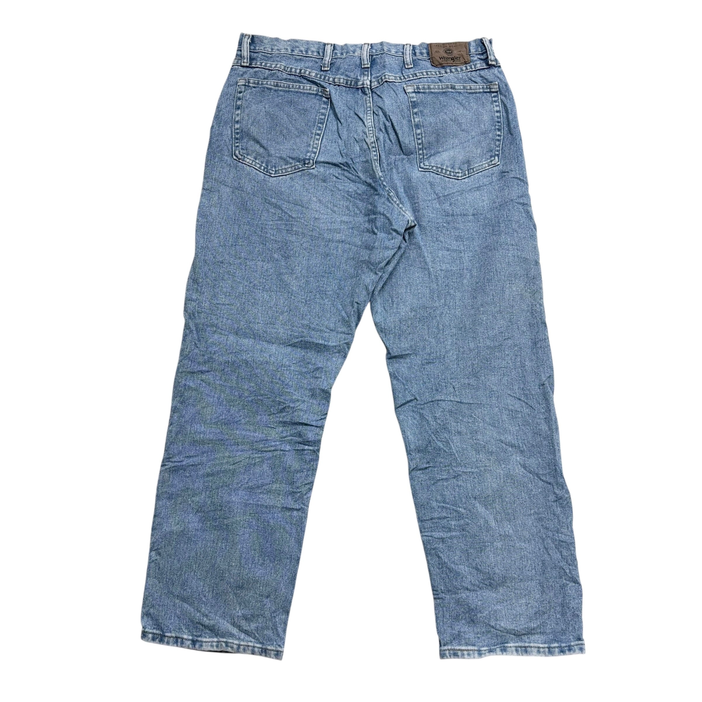 Wrangler Jeans W38 L29 Mens Light Blue Regular Straight Fit Denim