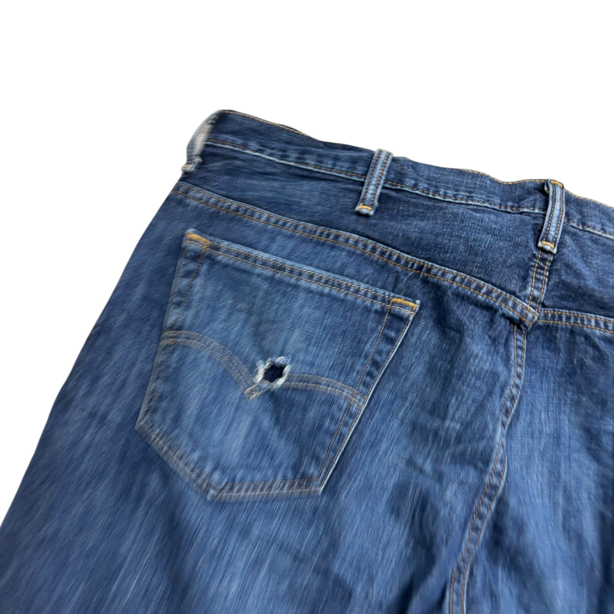 Levis 569 Jeans W40 L30 Mens Dark Blue Baggy Relaxed Straight Fit Denim (F)