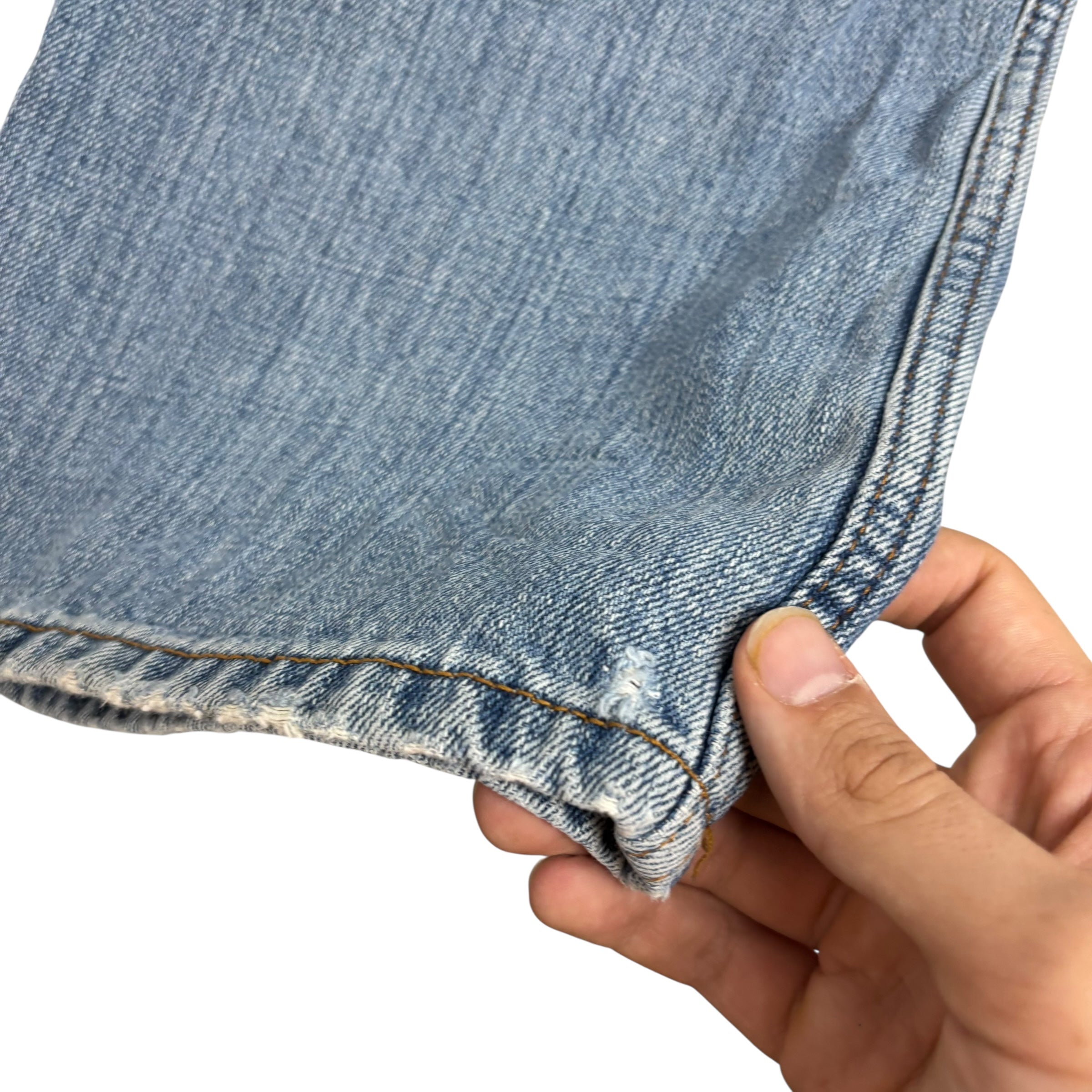 Levis 527 Jeans W32 L30 Mens Light Blue Regular Bootcut Fit Vintage Denim (E)