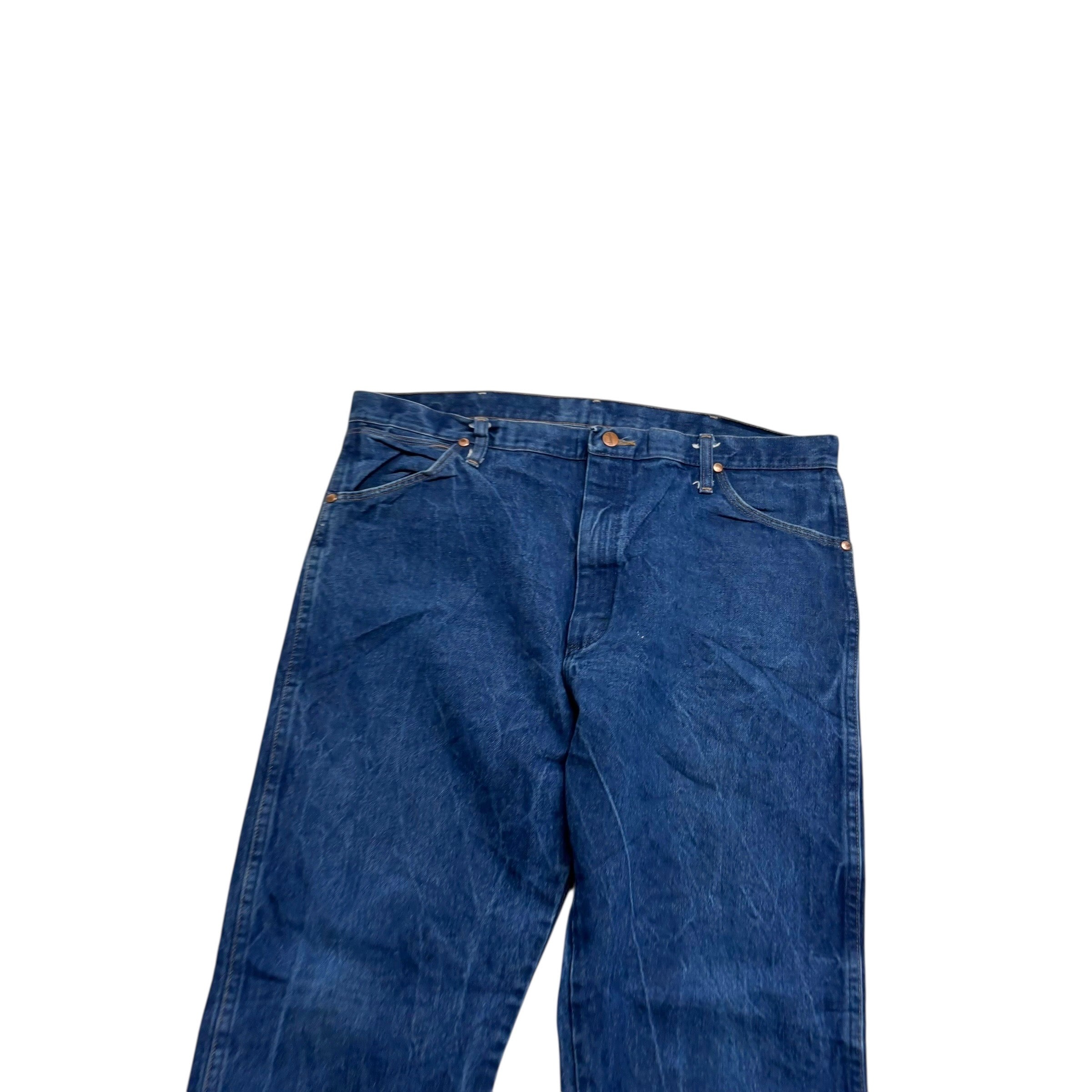Wrangler Jeans Cowboy Cut W40 L32 Mens Mid Blue 13MWZ Original Fit Denim