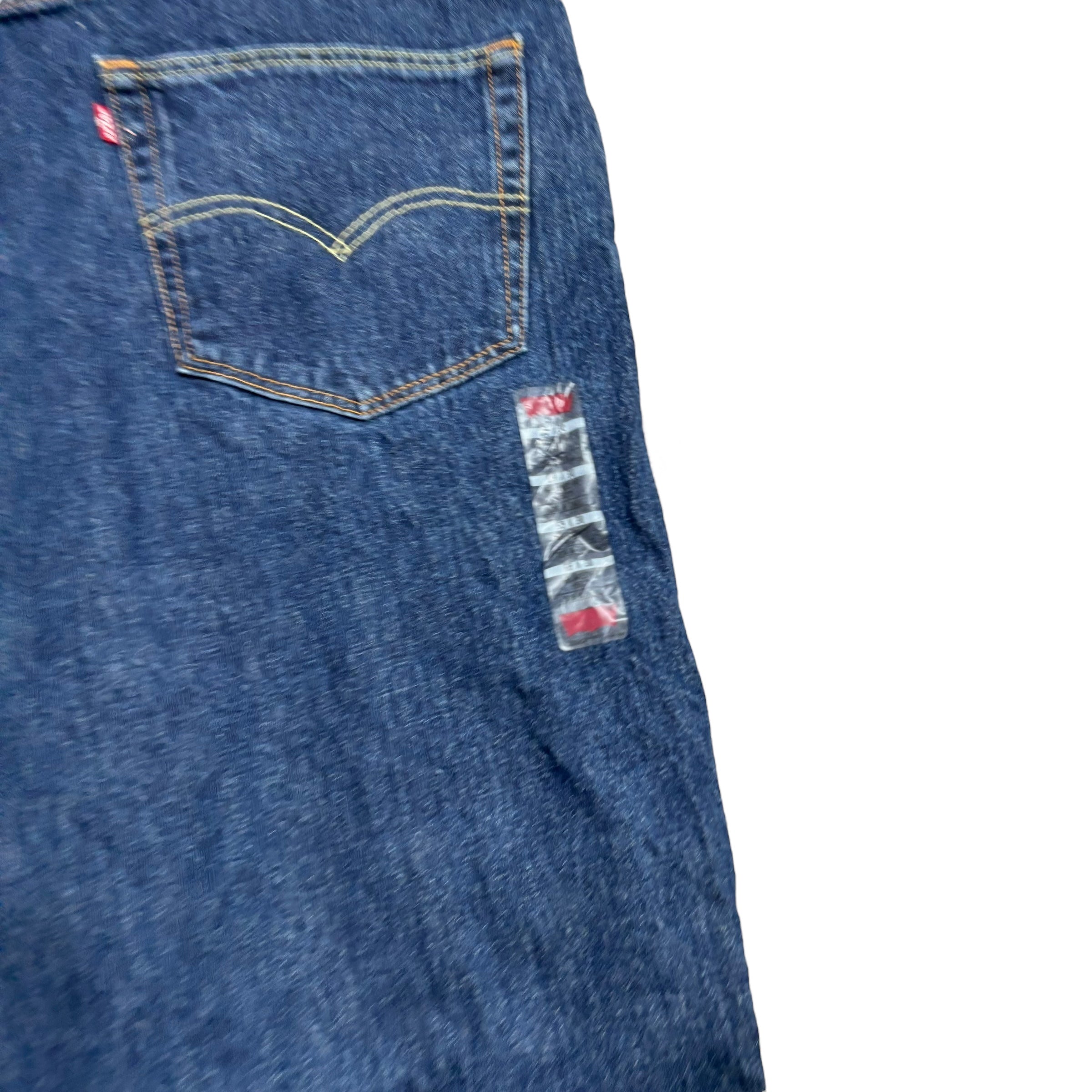 Levis 550 Jeans W56 L30 Mens Dark Blue Baggy Relaxed Straight Fit Denim (E)