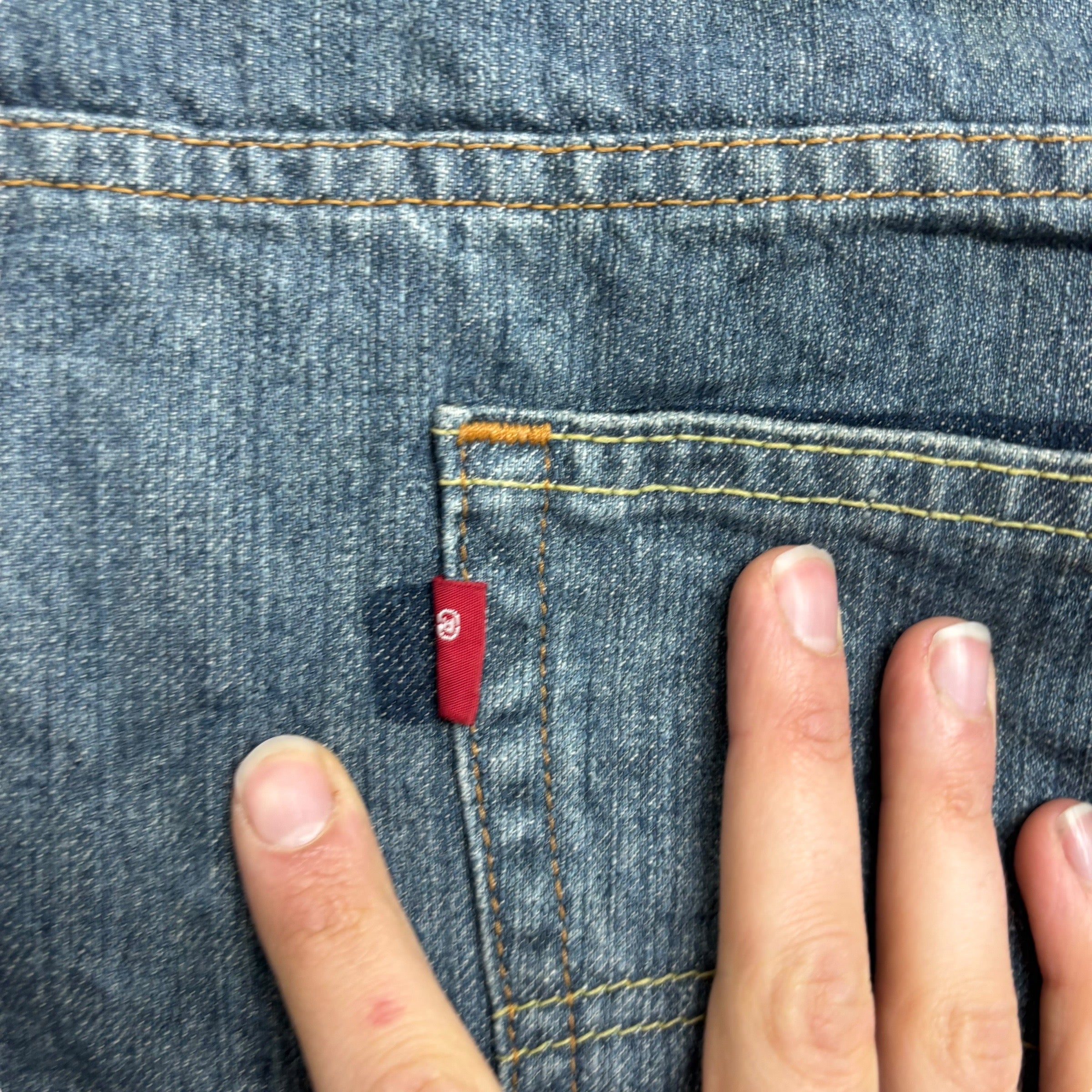 Levis 559 Jeans W54 L32 Mens Dark Blue Baggy Relaxed Straight Fit Vintage Denim