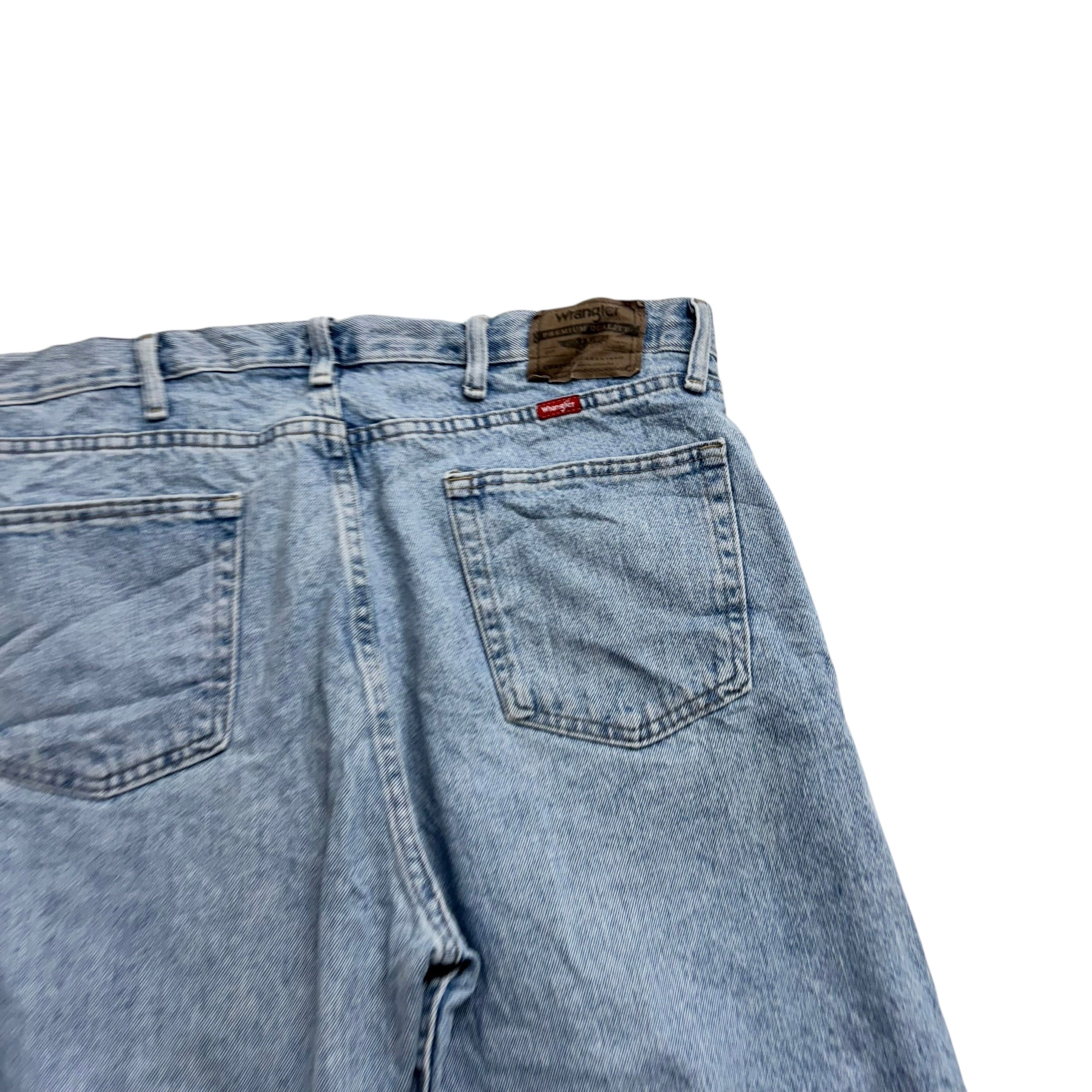 Wrangler Jorts W36 Mens Denim Shorts Light Blue Regular Fit (E)