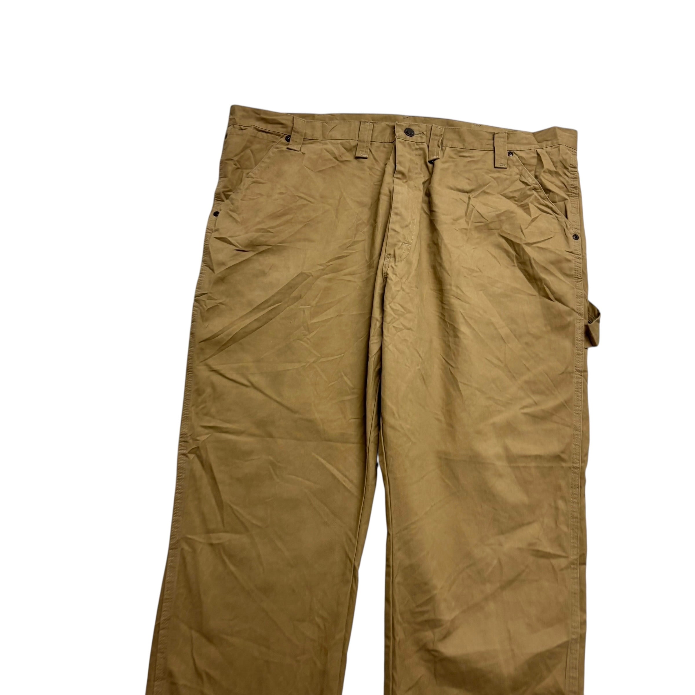 Wrangler Carpenter Trousers W44 L30 Mens Beige Relaxed Baggy Fit Pants (E)