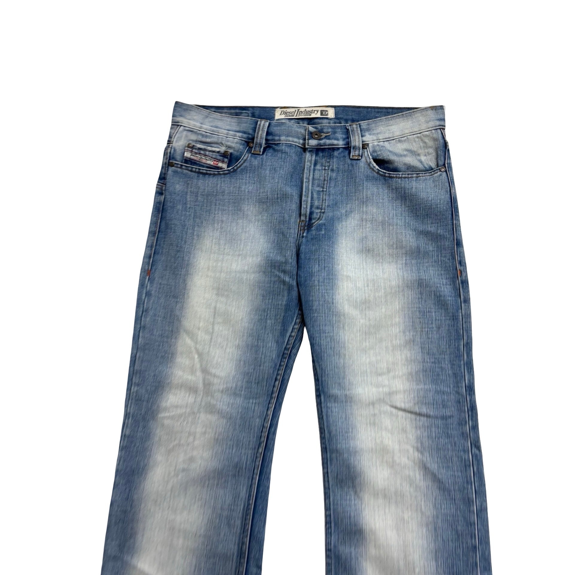 Diesel Roody Jeans W36 L29 Mens Mid Blue Relaxed Baggy Fit Vintage Y2K (E)