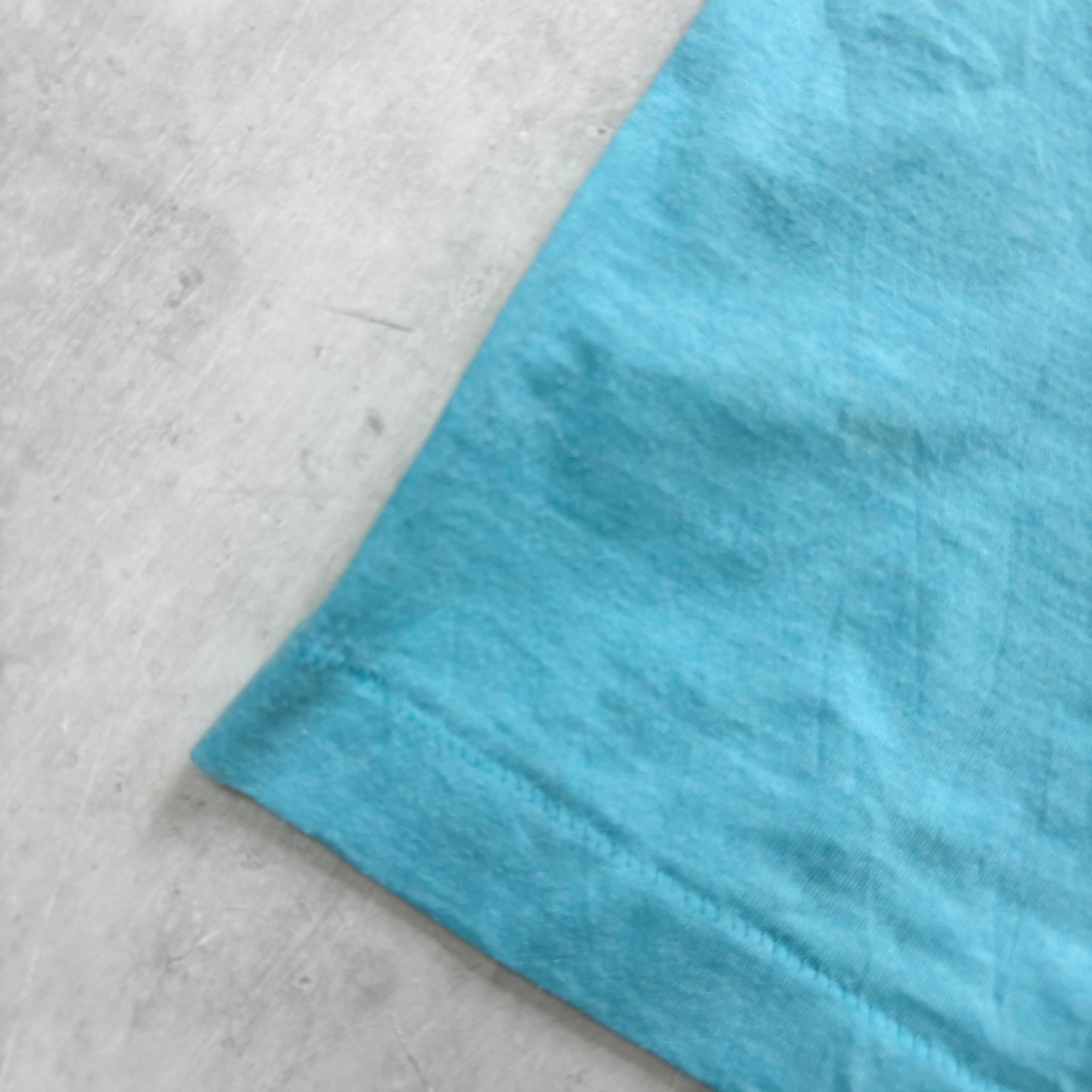 Vintage T Shirt Mens Small Blue Single Stitch Graphic Print 90s USA (E)