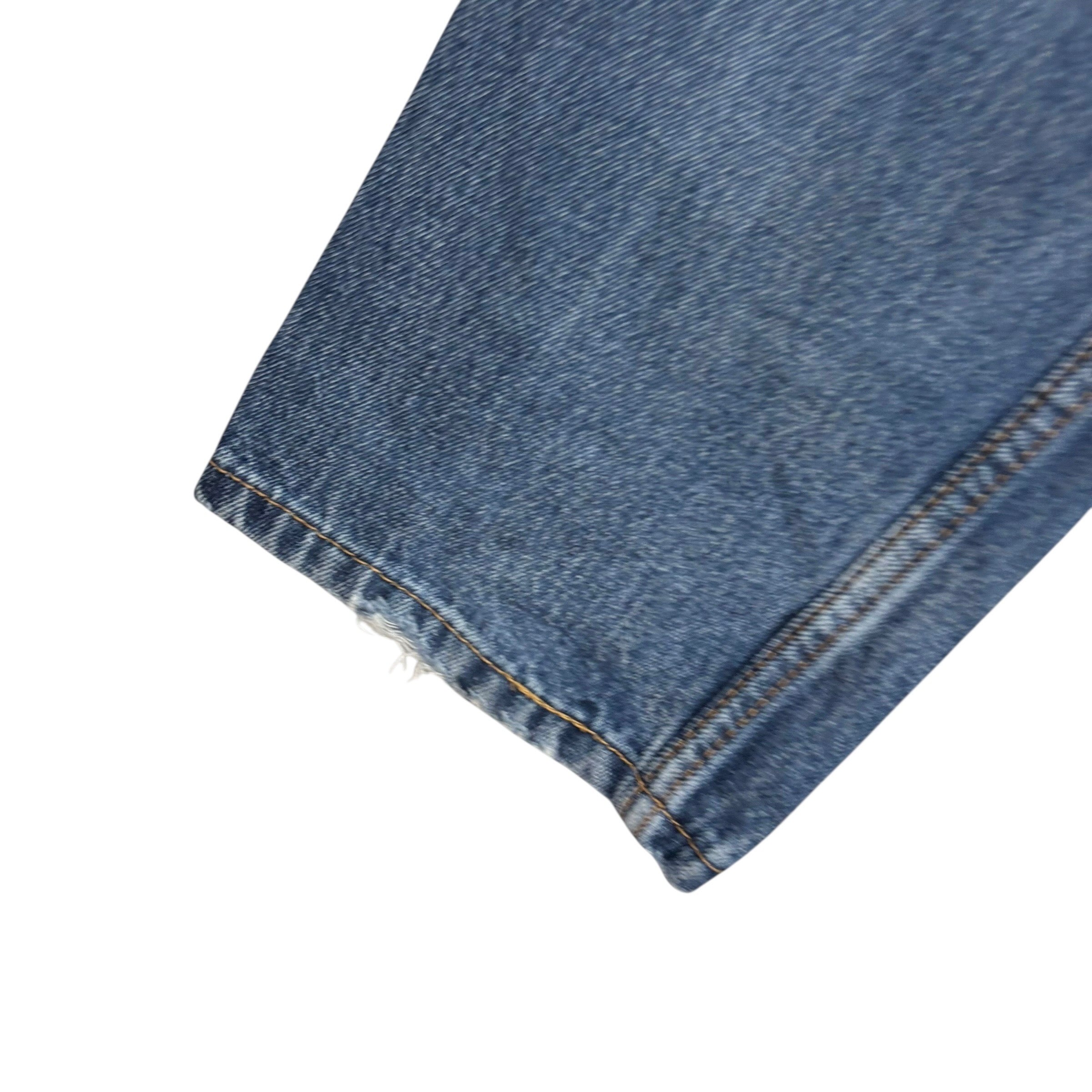 Levis 505 Jeans W30 L33 Mens Mid Blue Regular Straight Fit Denim