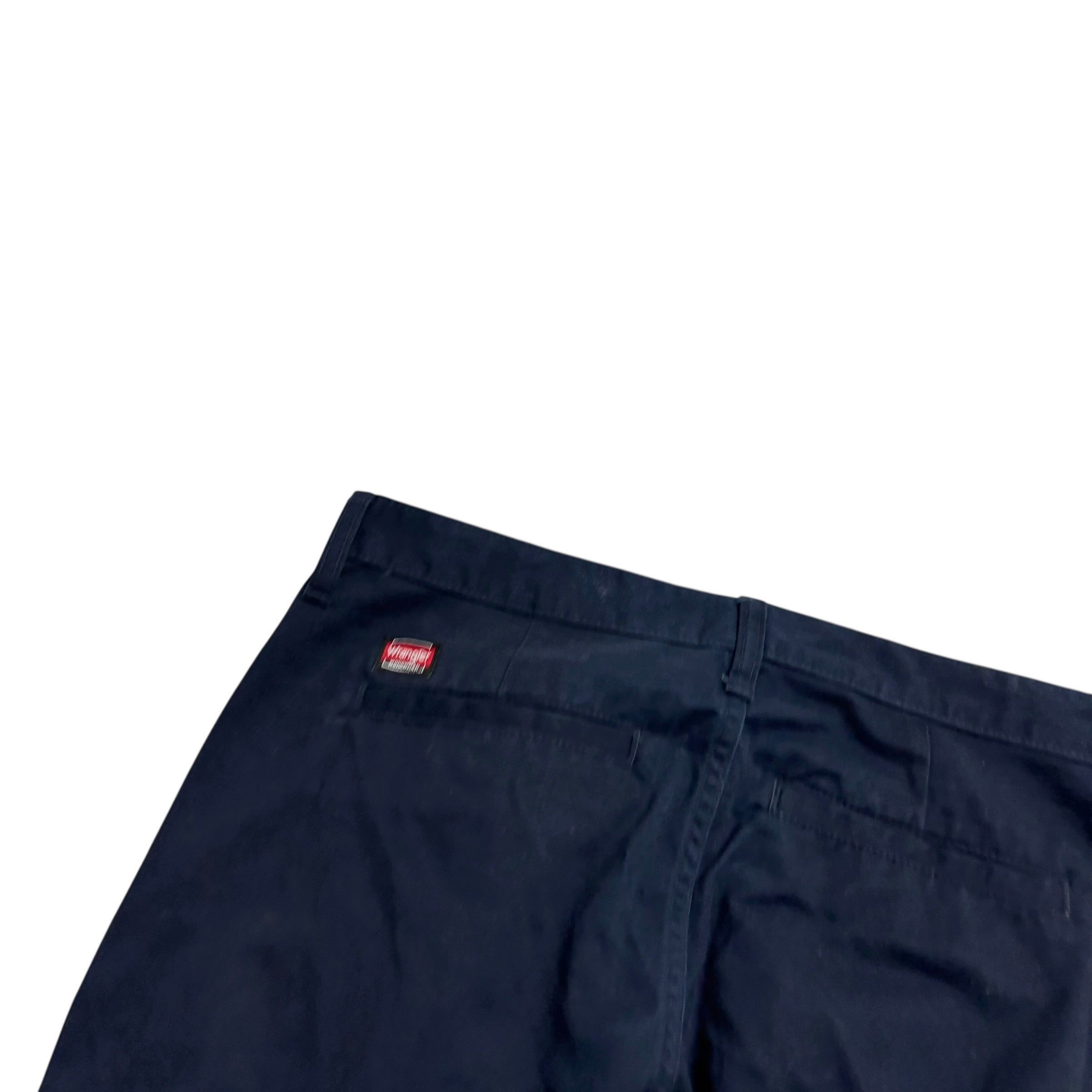 Wrangler Trousers W32 L30 Mens Navy Blue Regular Straight Fit Pants (E)
