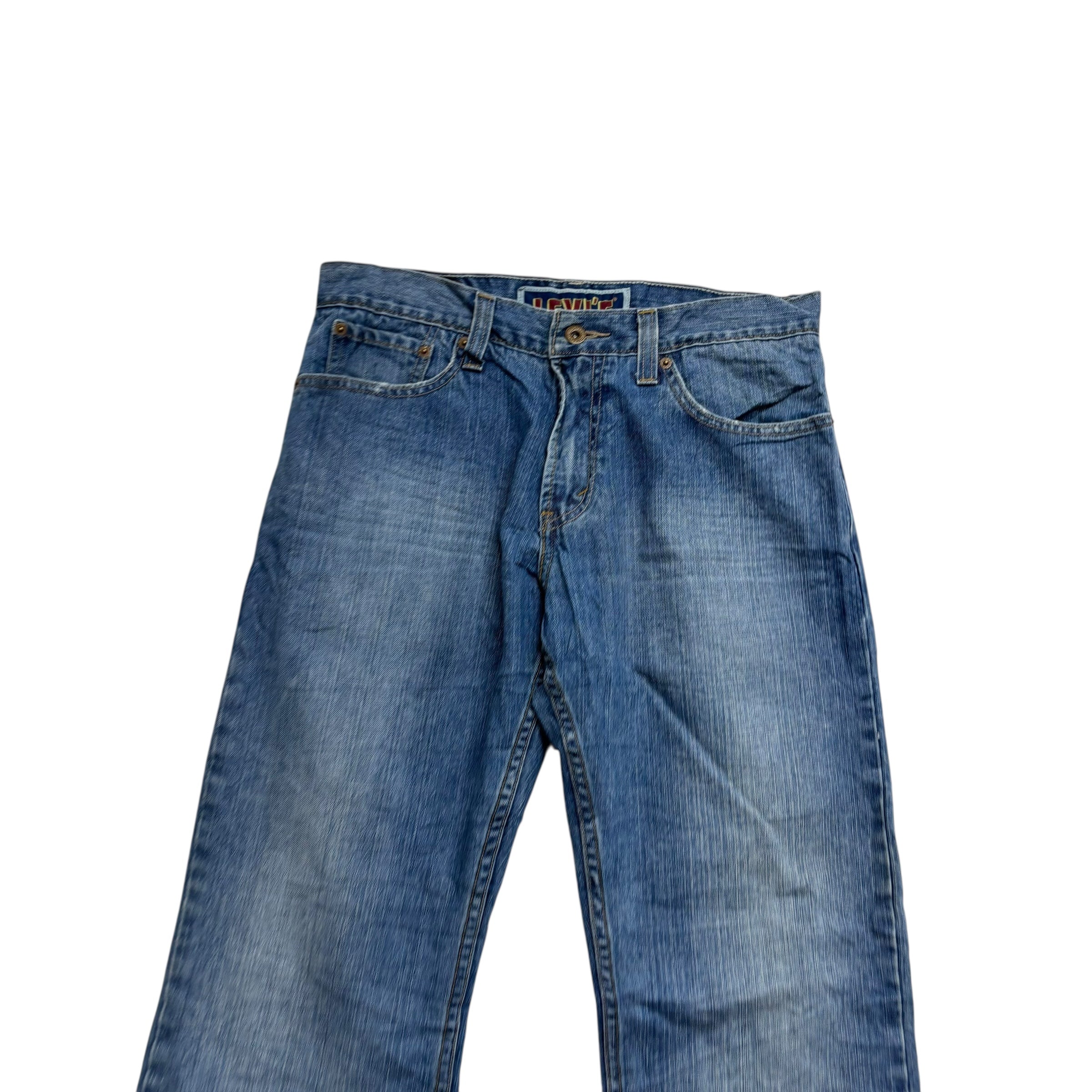 Levis 527 Jeans W32 L30 Mens Mid Blue Regular Bootcut Fit Vintage Denim (E)