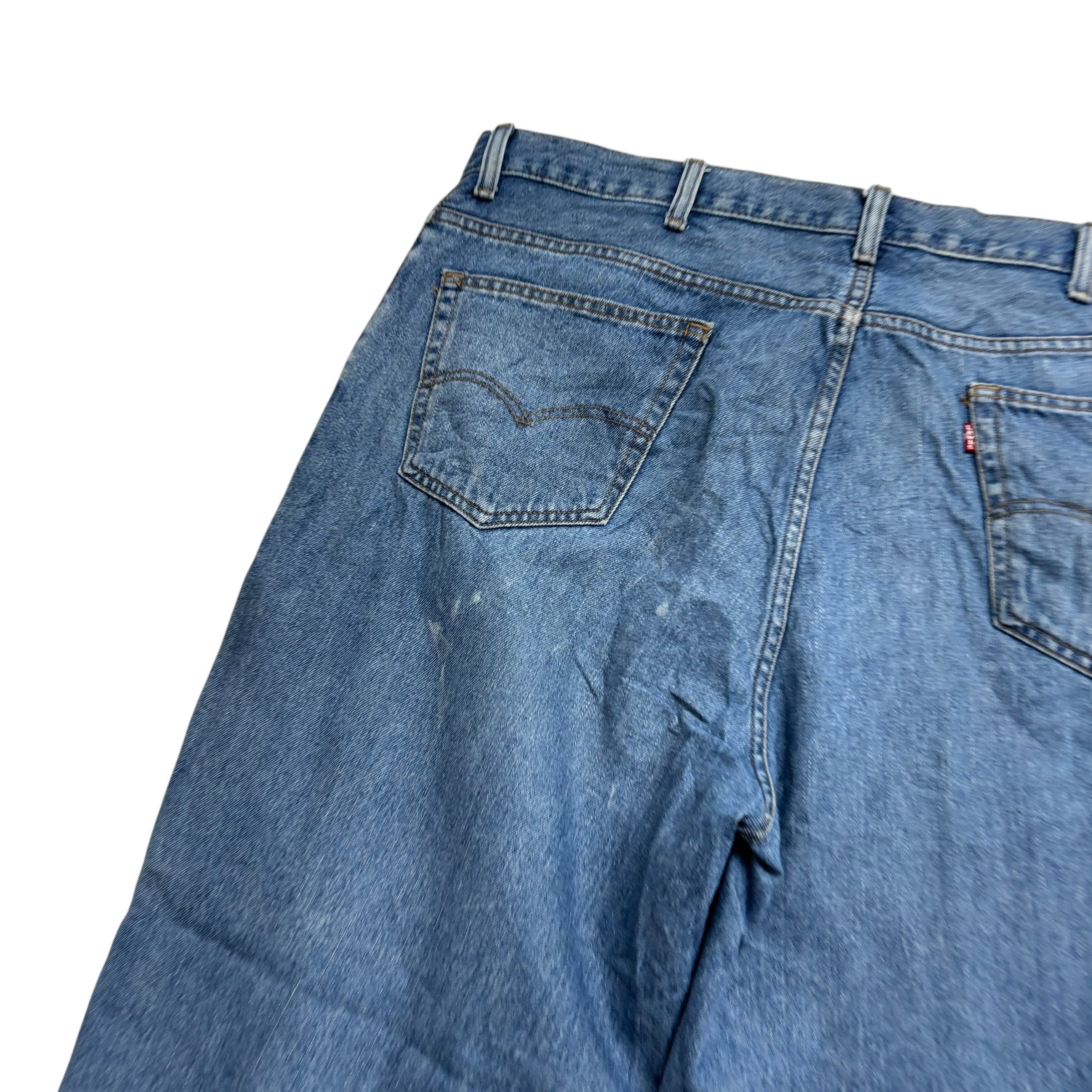 Levis 560 Jeans W42 L32 Mens Mid Blue Baggy Relaxed Comfort Vintage Denim (F)