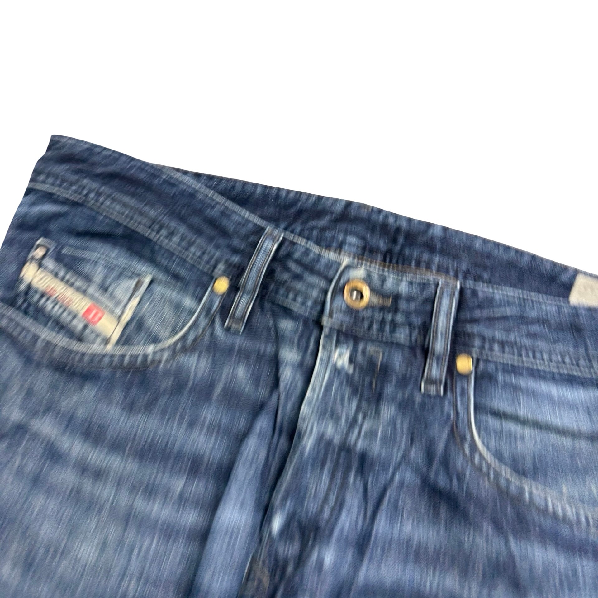 Diesel Buster Jeans W32 L32 Mens Dark Blue Slim Tapered Fit Denim (F)