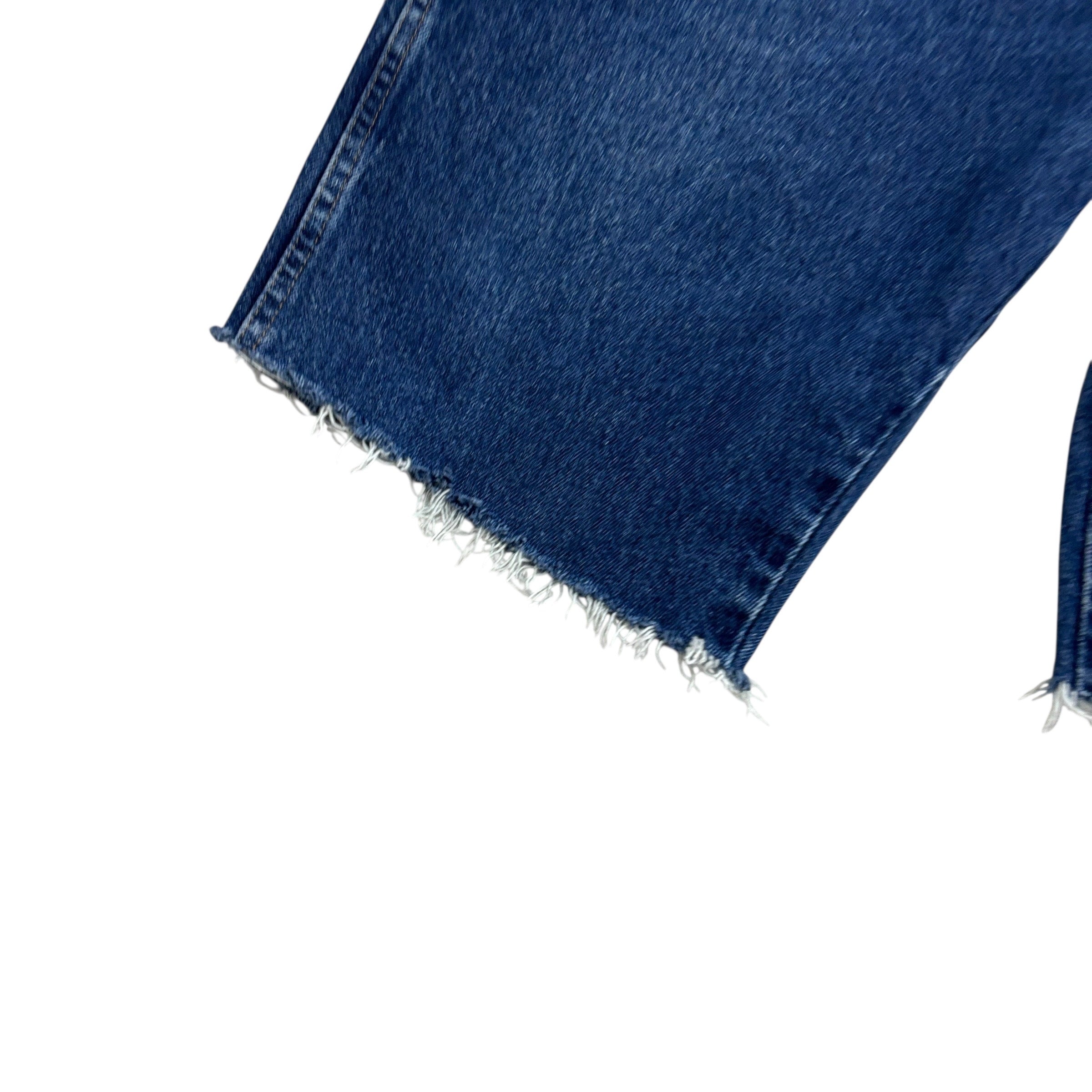 Wrangler Denim Shorts W40 Mens Jorts Mid Blue Regular Fit Cut Offs