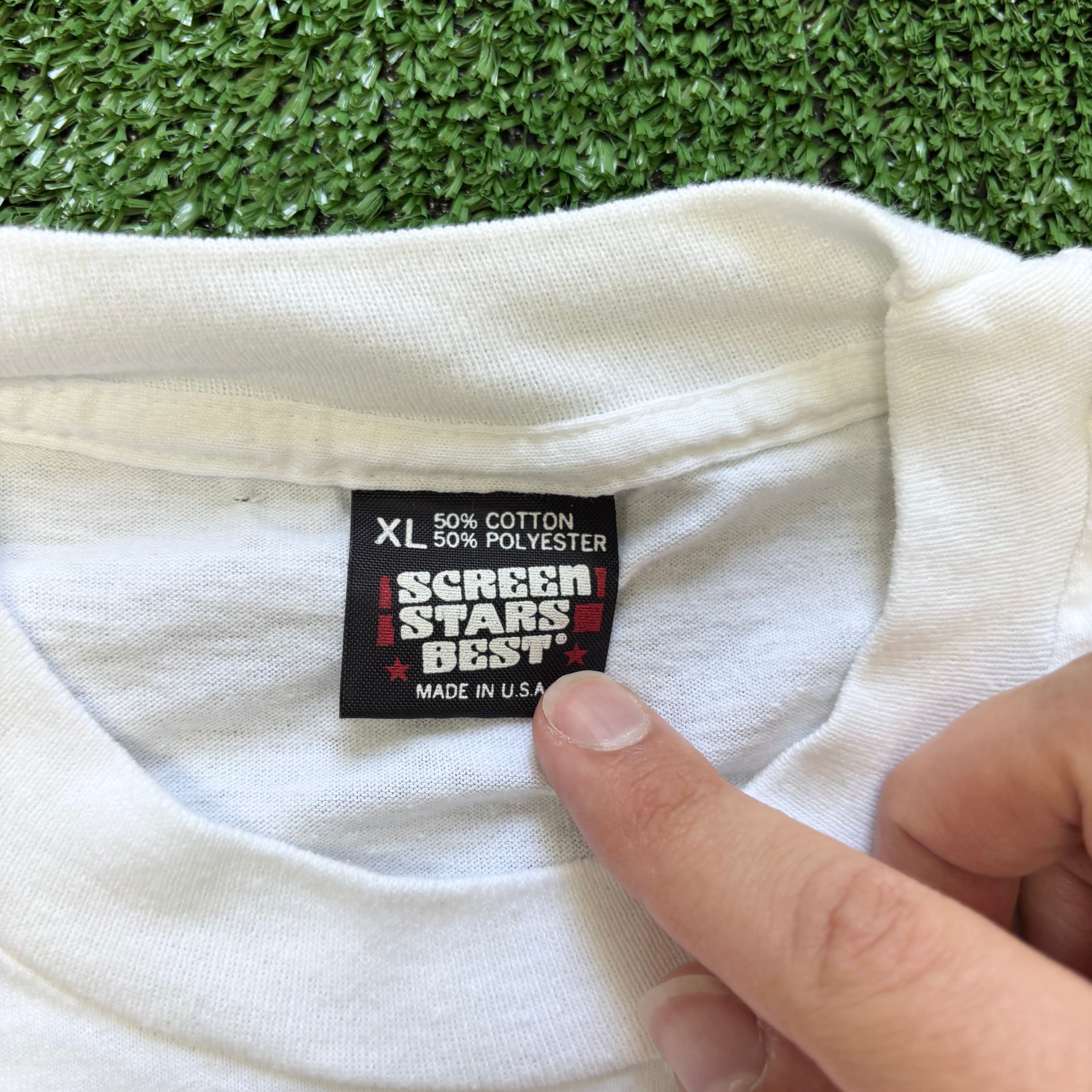 Vintage T Shirt Mens Large White Single Stitch Gone With The Wind Film 80s