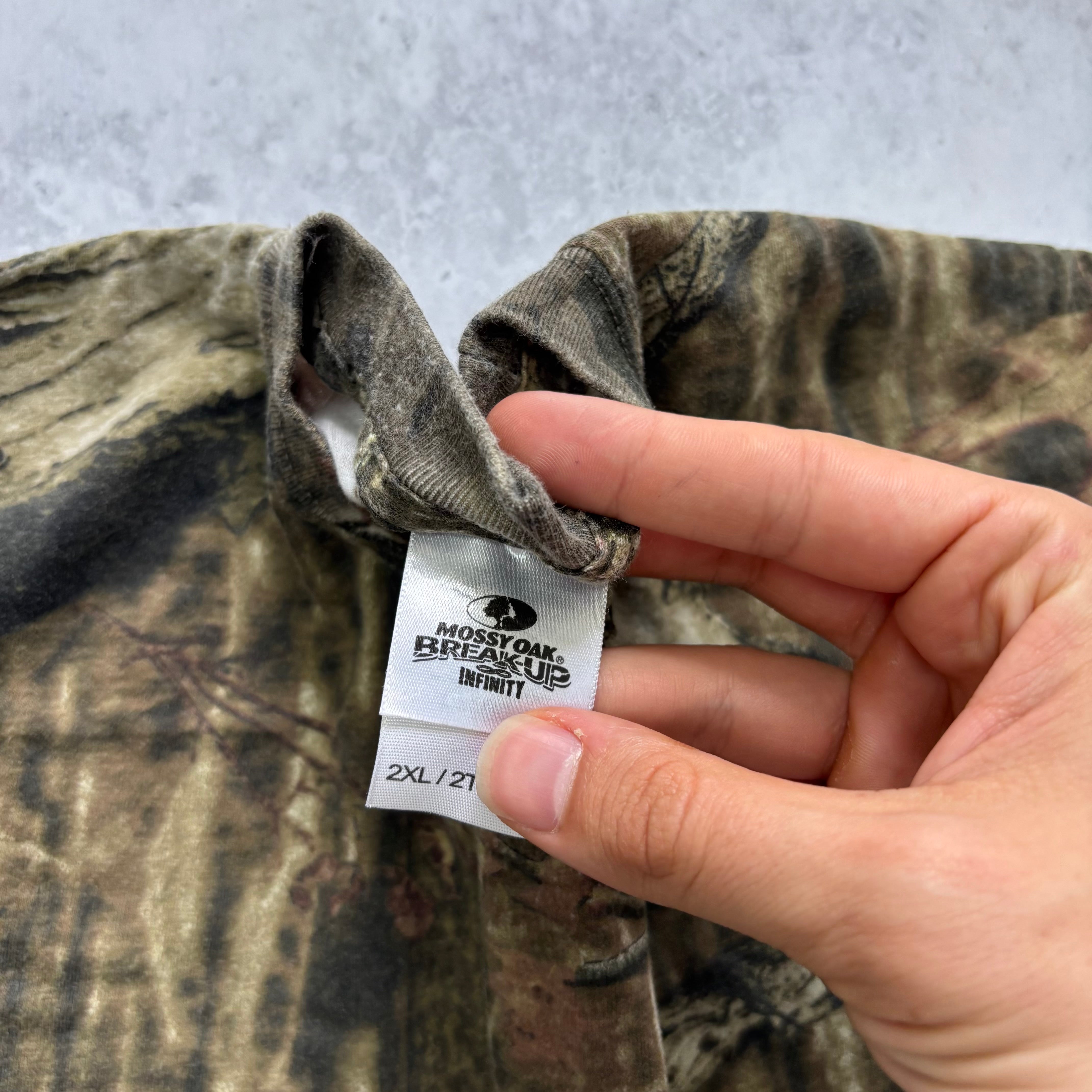 RealTree T Shirt Mens XXL Camo Y2K Hunting Long Sleeve Mossy Oak (E)