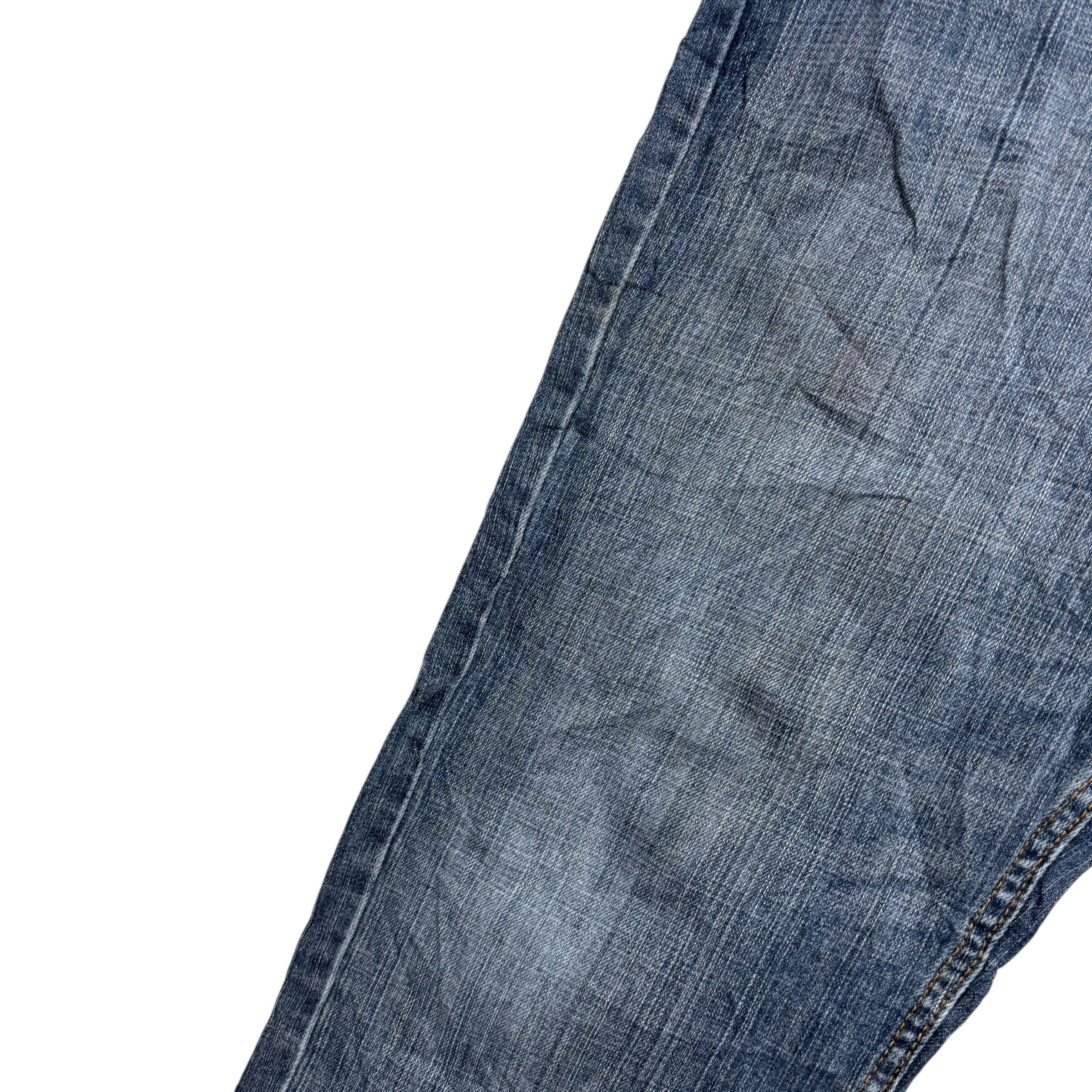 Levis 559 Jeans W36 L32 Mens Mid Blue Baggy Relaxed Straight Fit Denim (F)